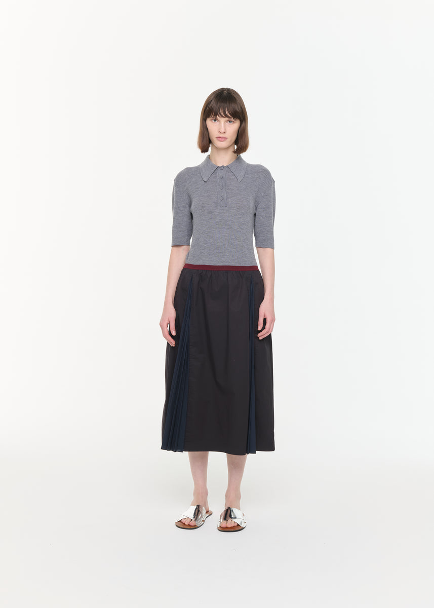 Jupe Midi Renato Nucci Laine Noire – Taille 40 Italie/8 Aus – Neuf Avec Étiquettes