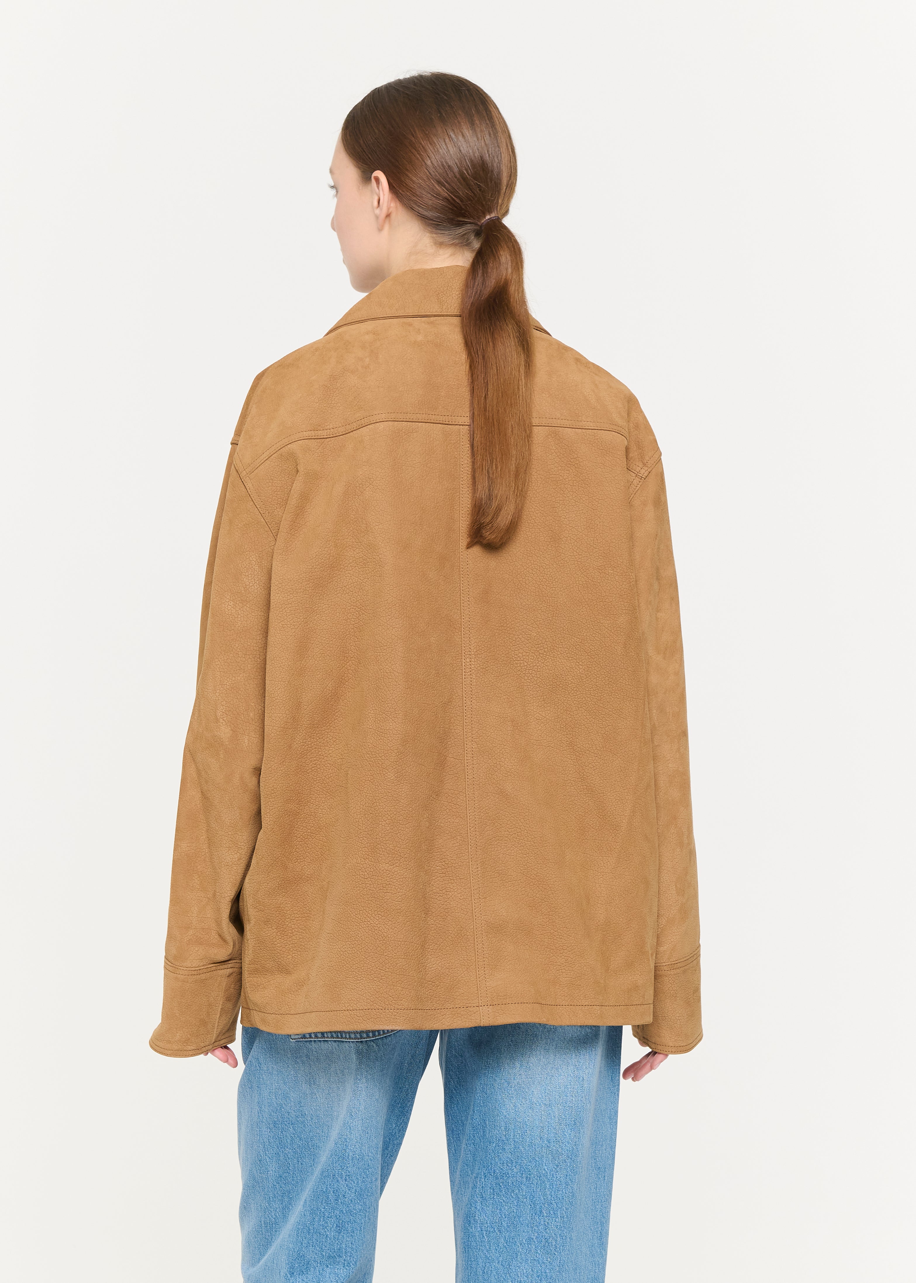 TOBACCO LEATHER JACKET