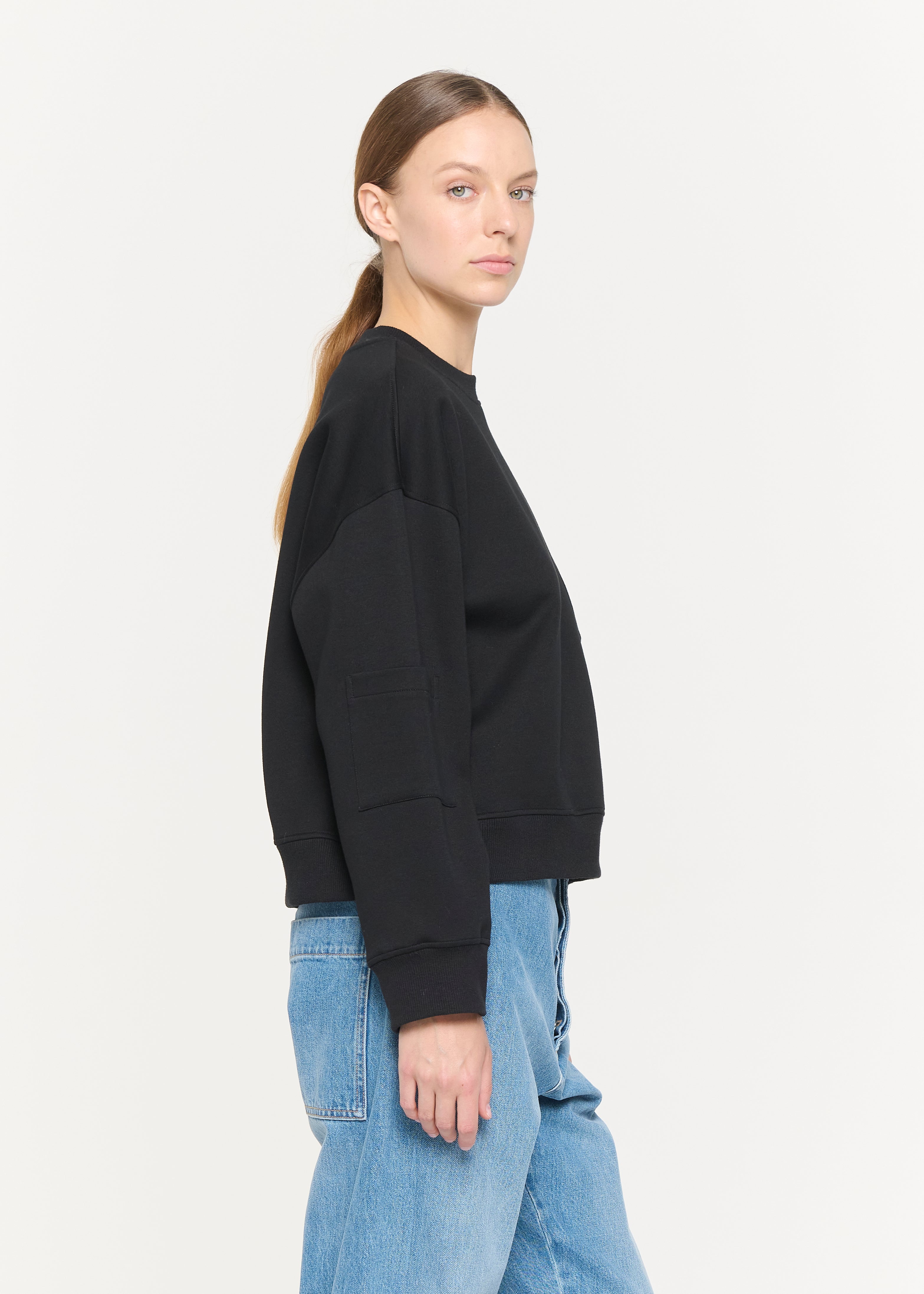 BLACK "SELF PORTRAIT" SWEATSHIRT