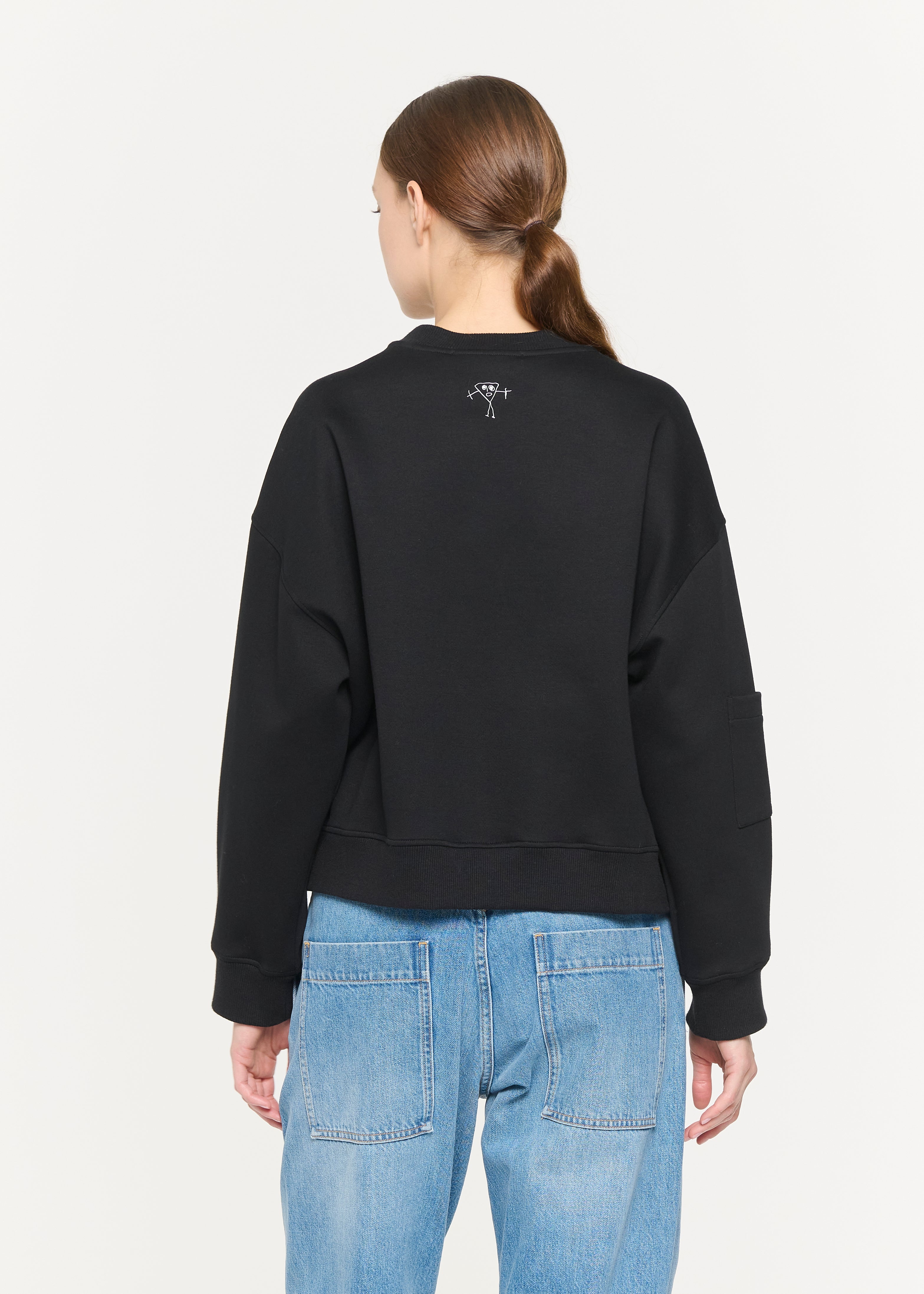BLACK "SELF PORTRAIT" SWEATSHIRT