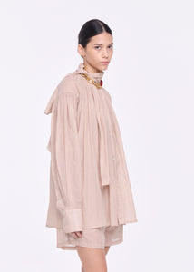 TAPIOCA ORGANZA SHIRT WITH SCARF