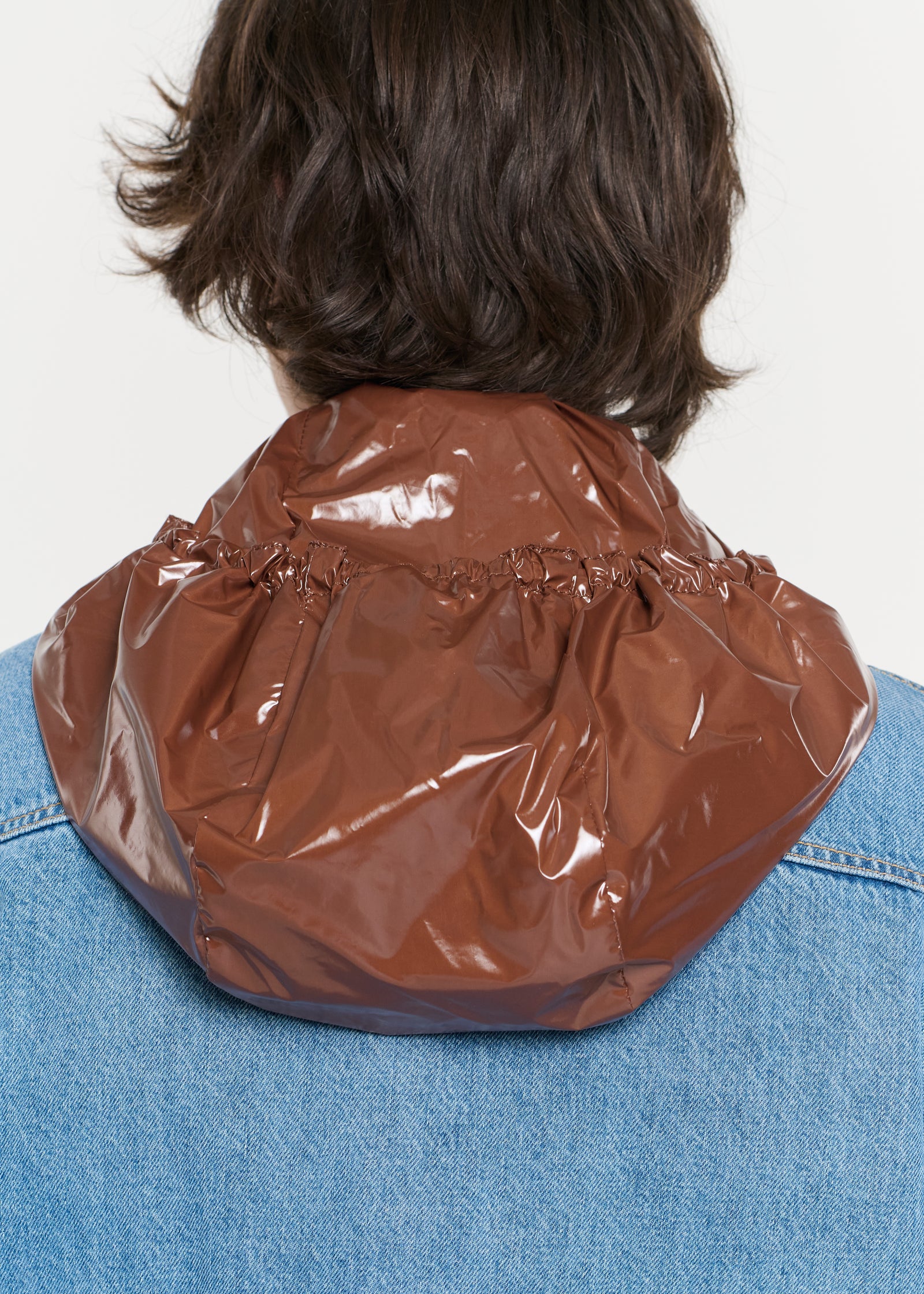 CARGO HOODED DENIM JACKET