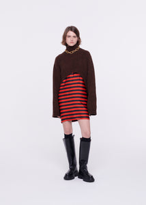 WOOL TURTLENECK CAPE SWEATER