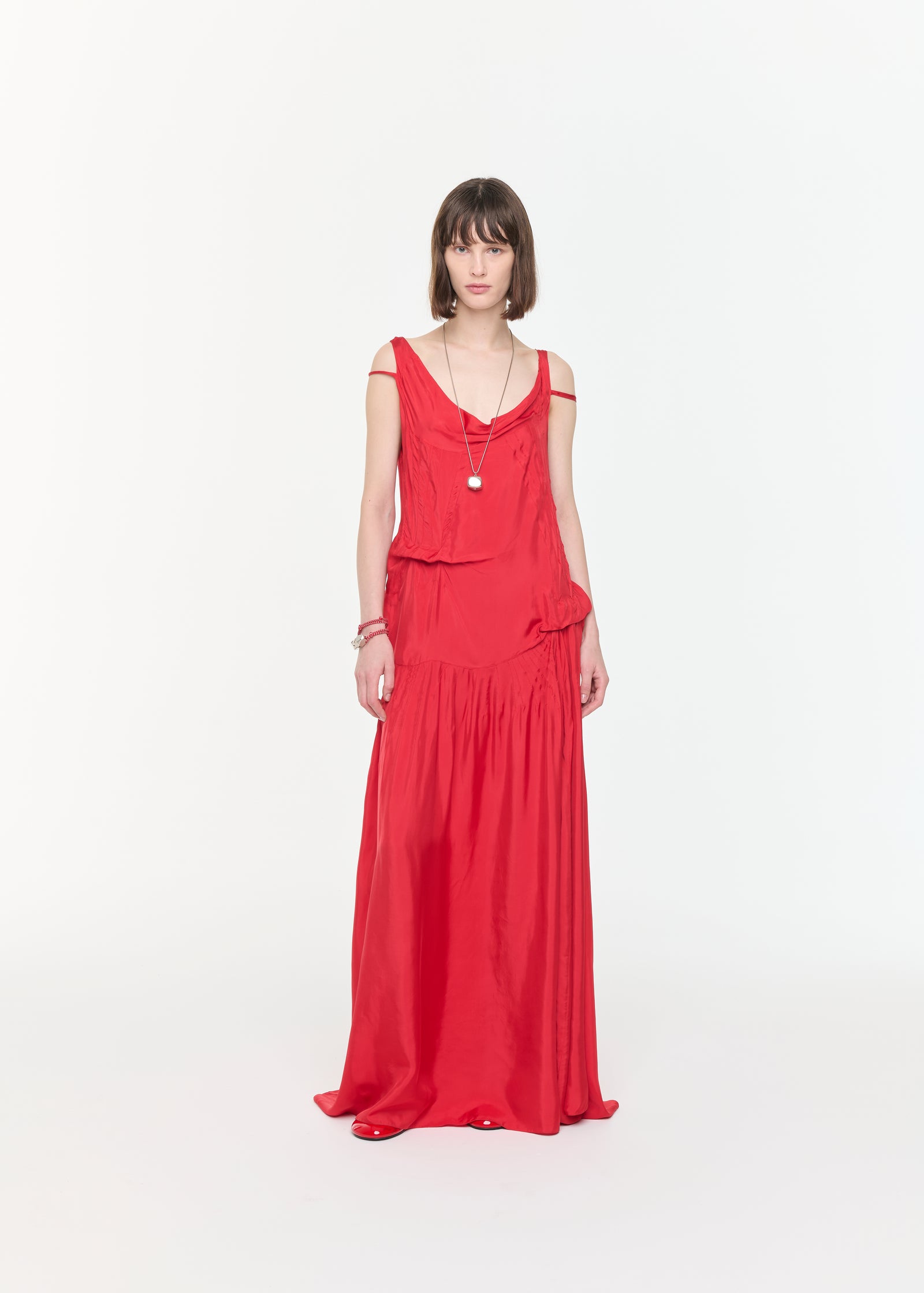 FIRE RED LONG DRESS