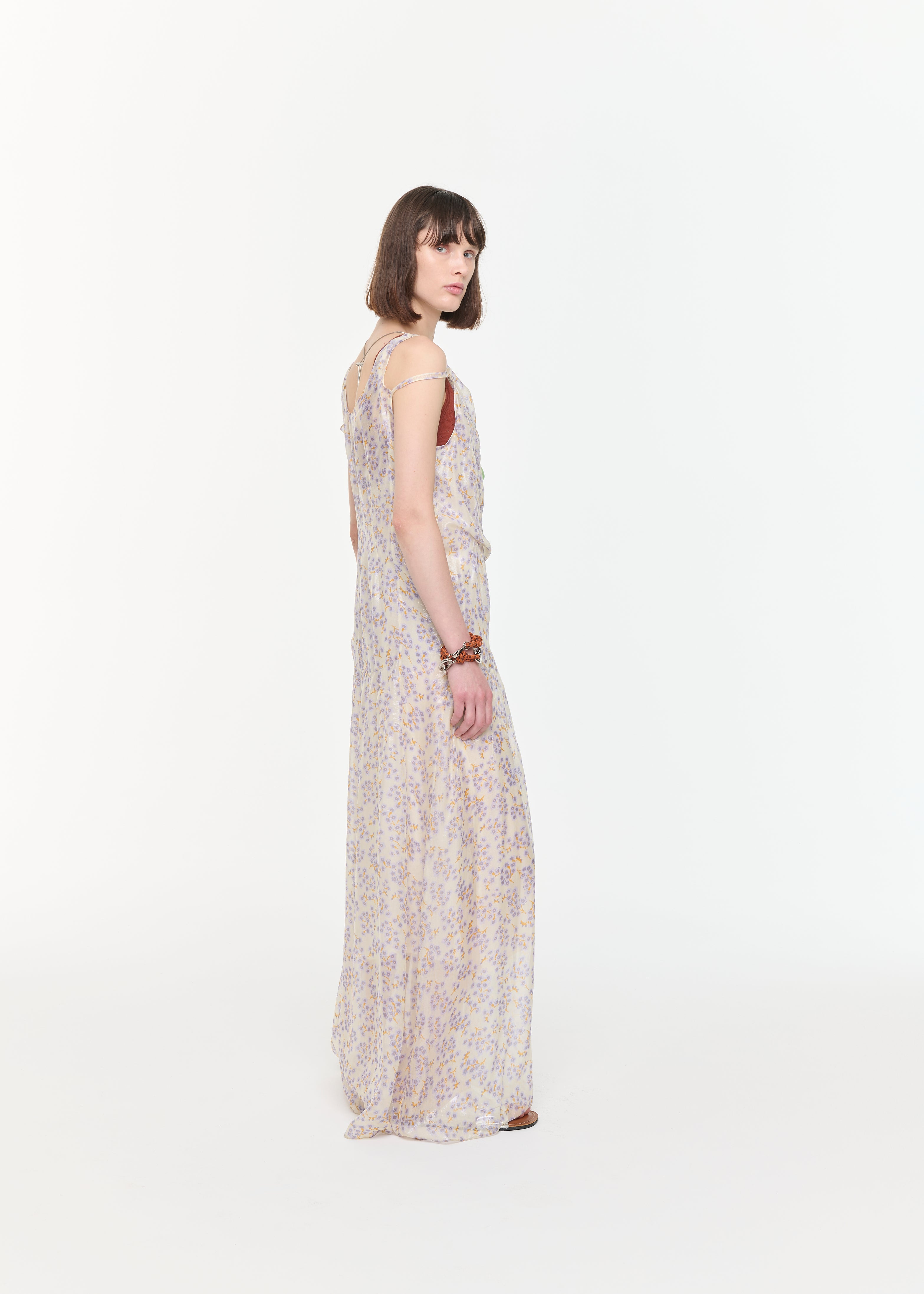 Silk Chiffon Long Dress