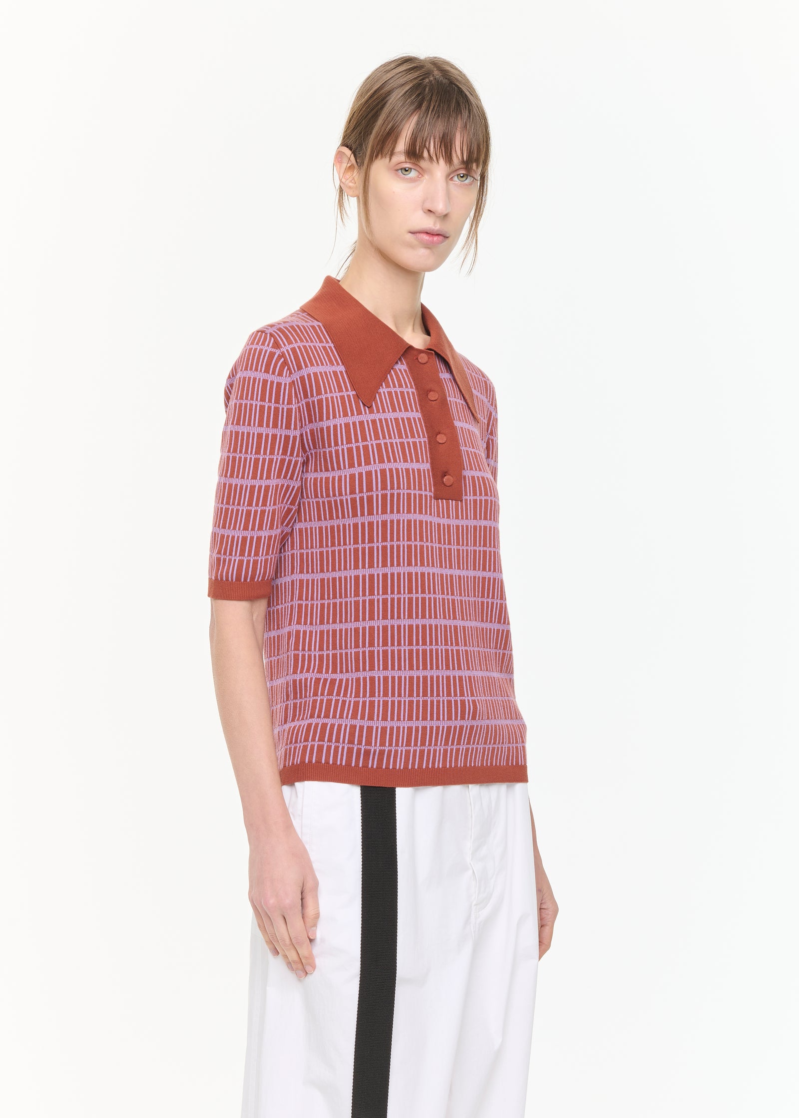 JAQUARD KNITTED POLO