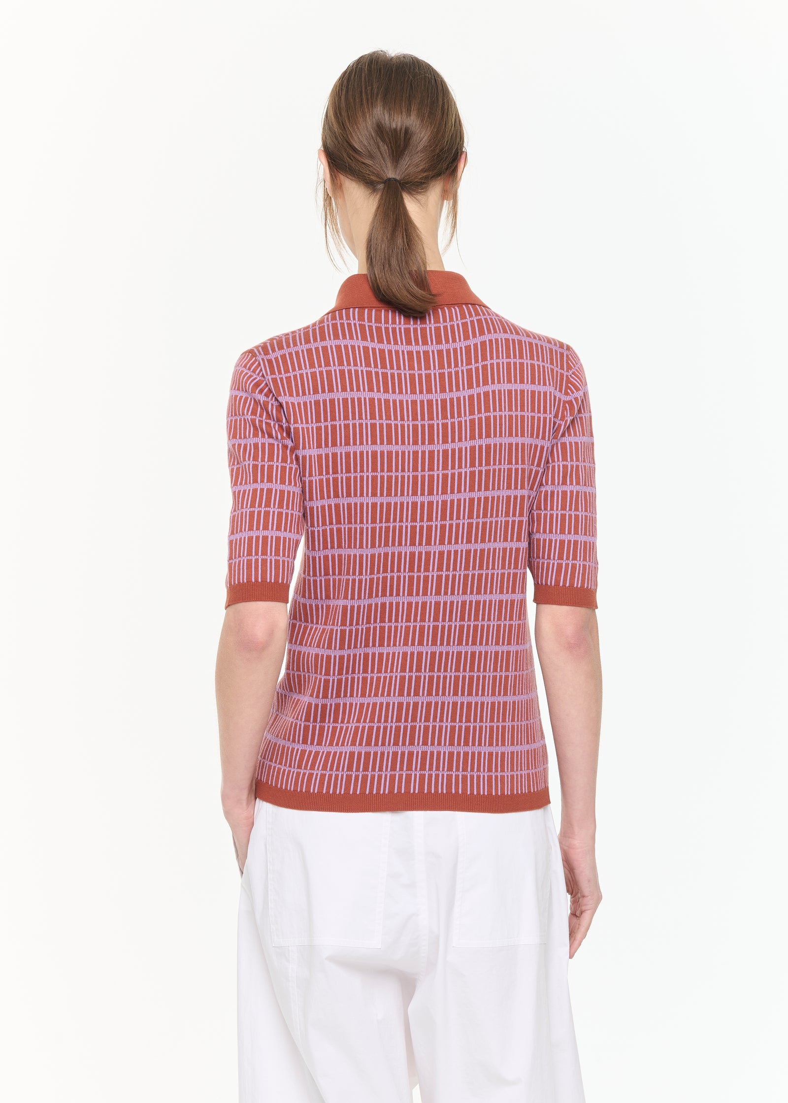 JAQUARD KNITTED POLO