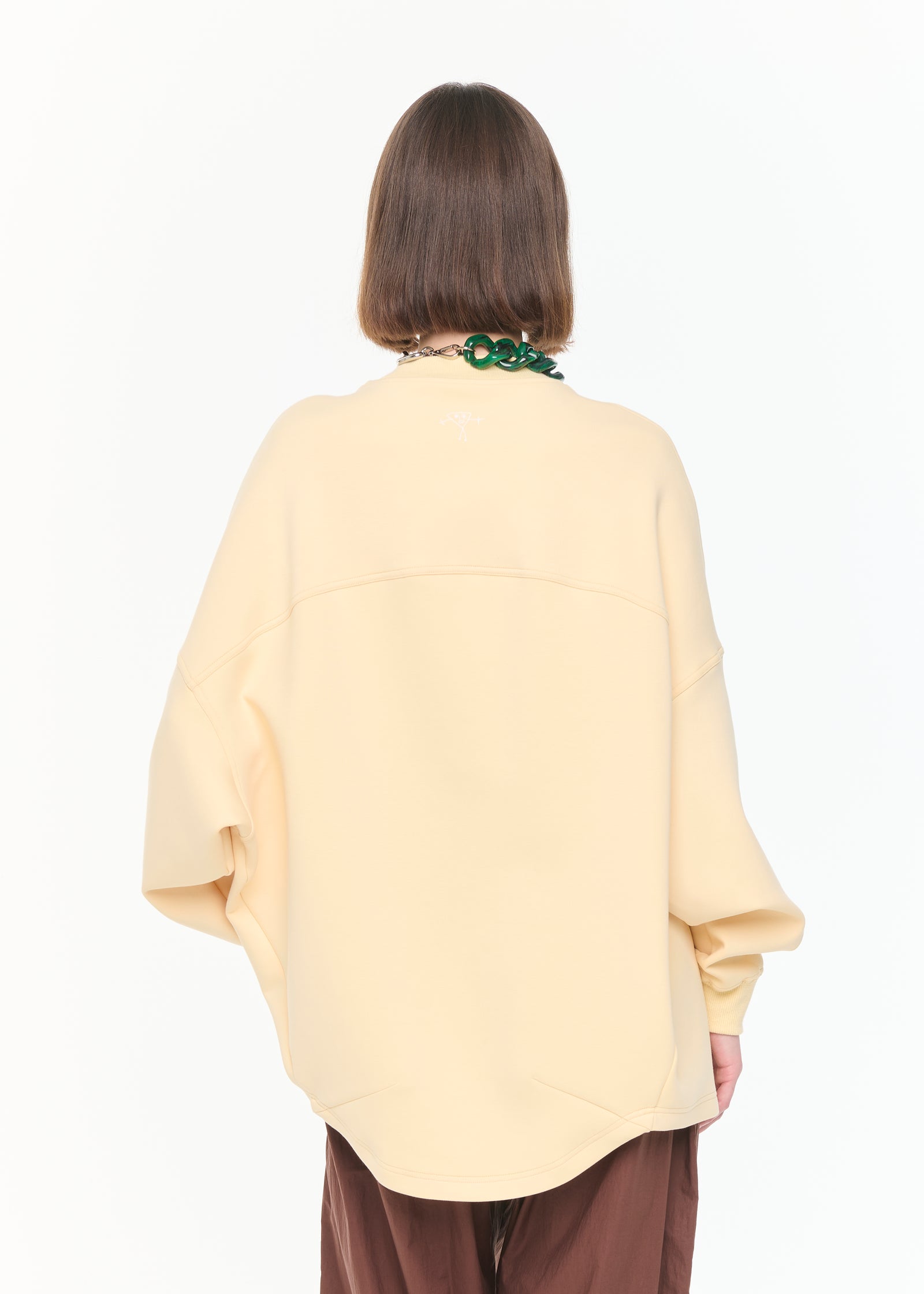 FELPA A FORMA DI BOZZOLO COLOR PAGLIA