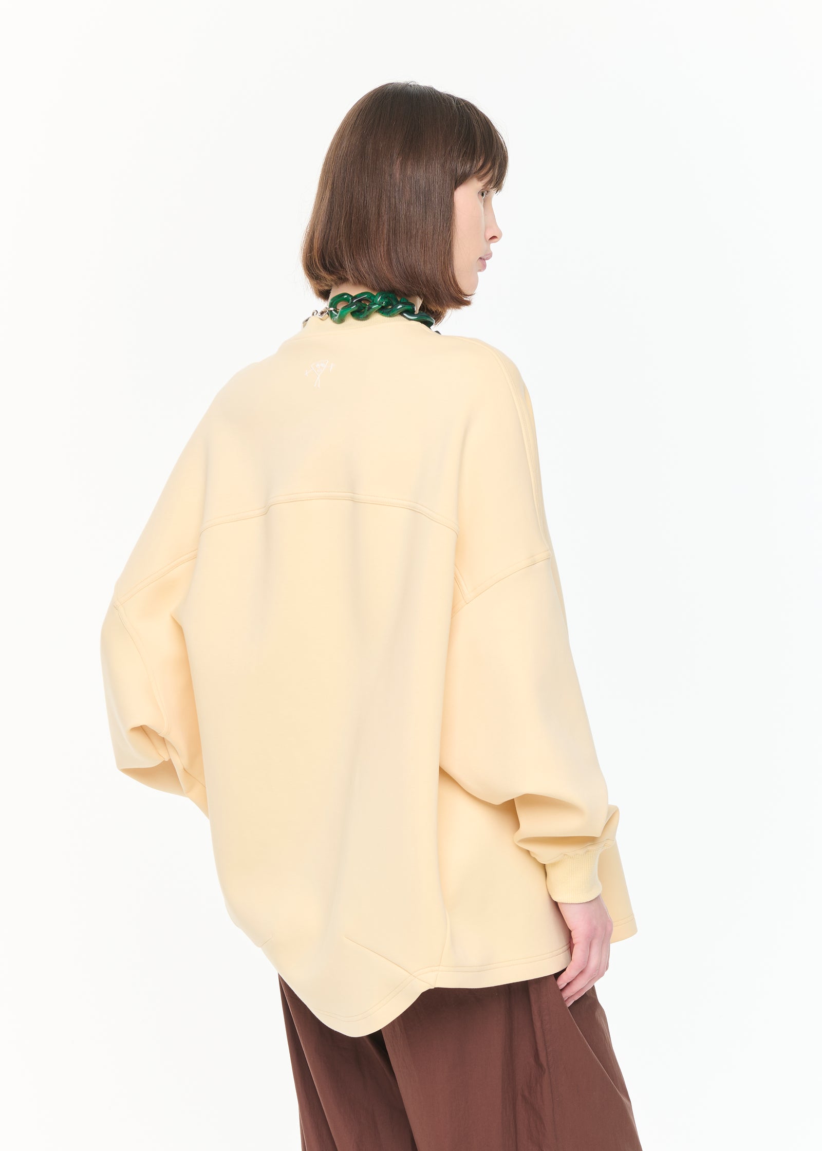 FELPA A FORMA DI BOZZOLO COLOR PAGLIA