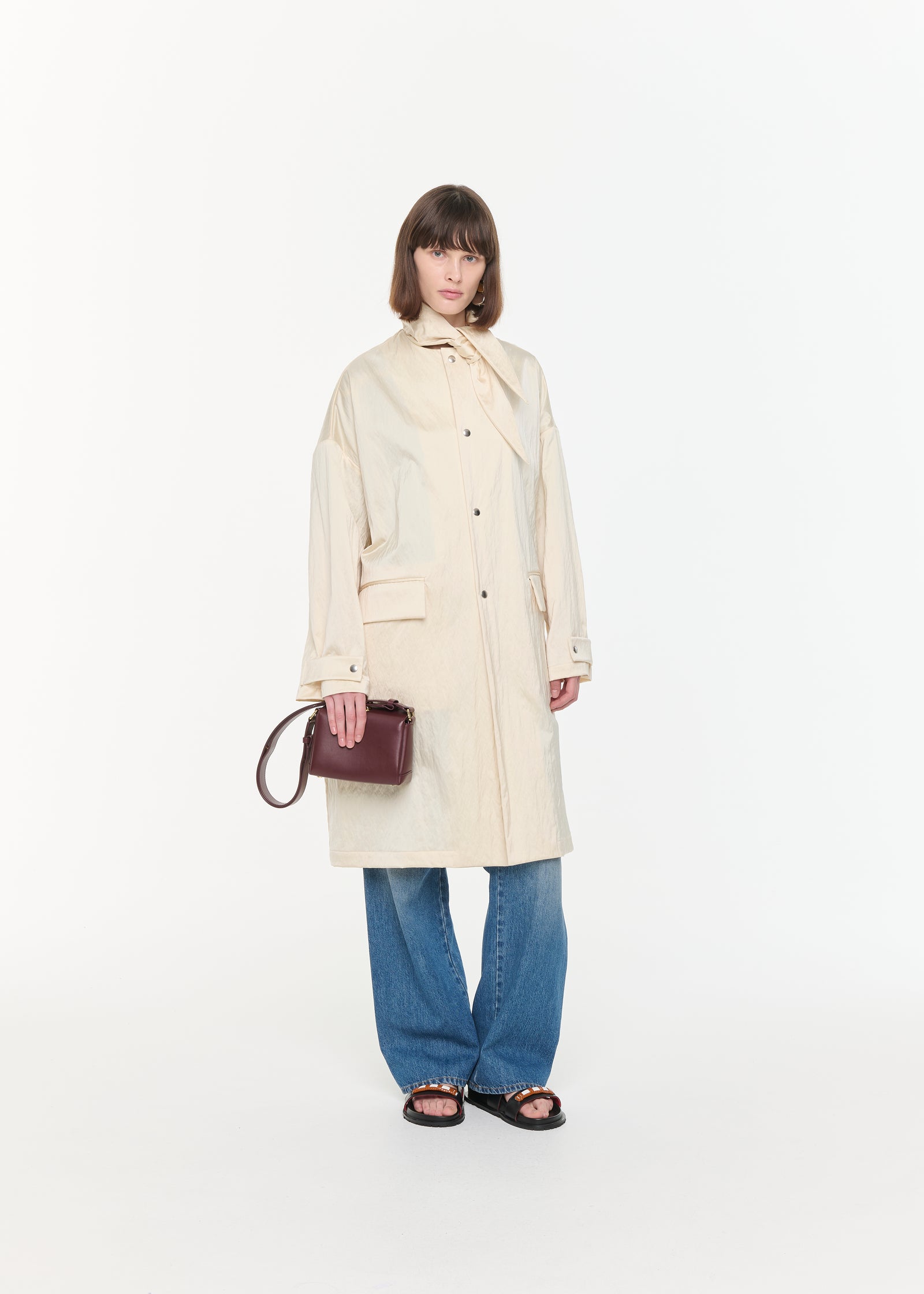 CAPPOTTO IN RASO STROPICCIATO