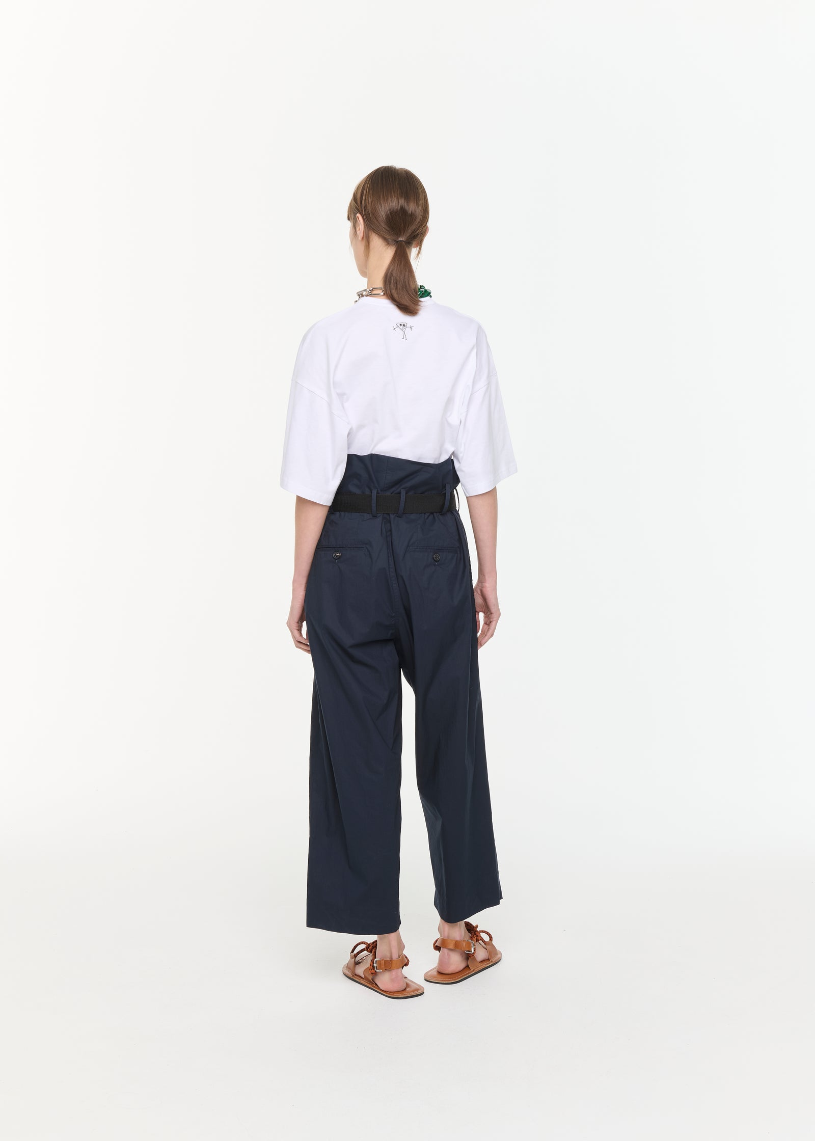 TECHNICAL PARACHUTE HIGH WAIST TROUSERS