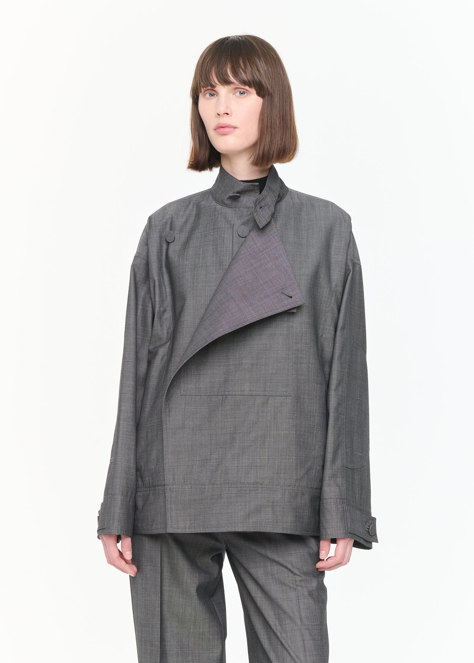 MELANGE GREY JACKET