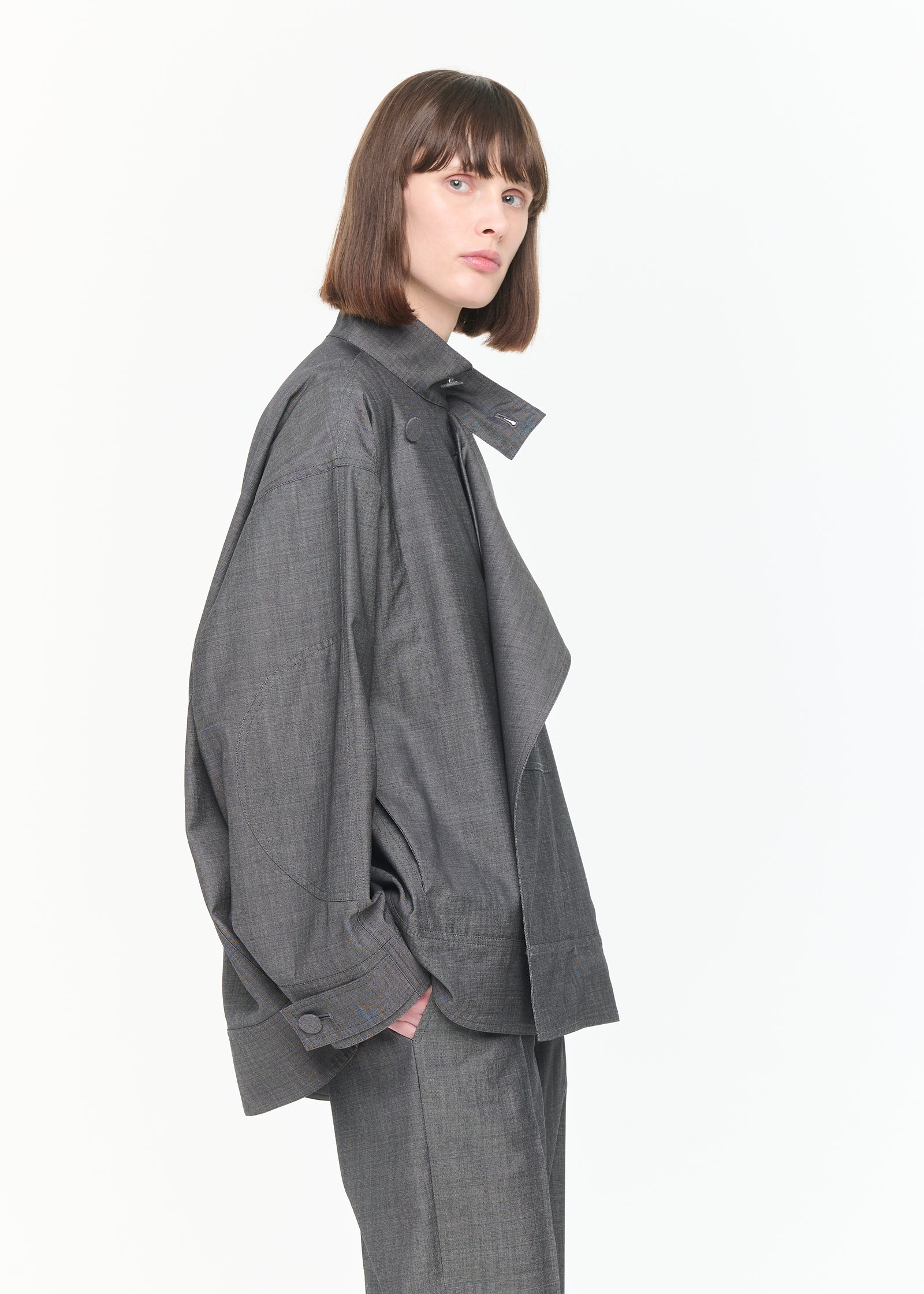 MELANGE GREY JACKET
