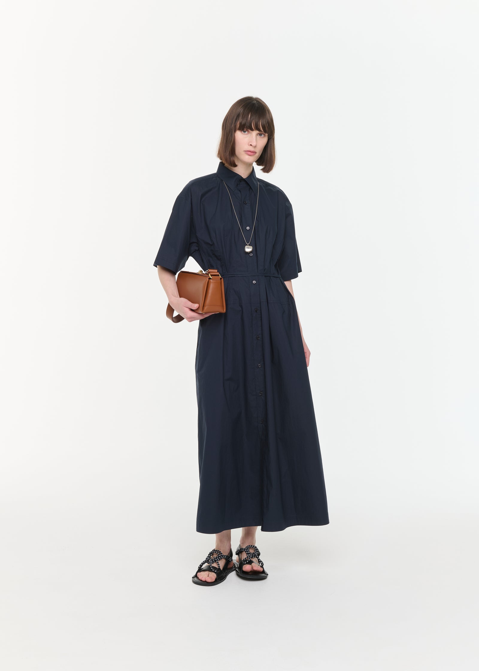 TECHNICAL LIGHT PARACHUTE SHIRT DRESS