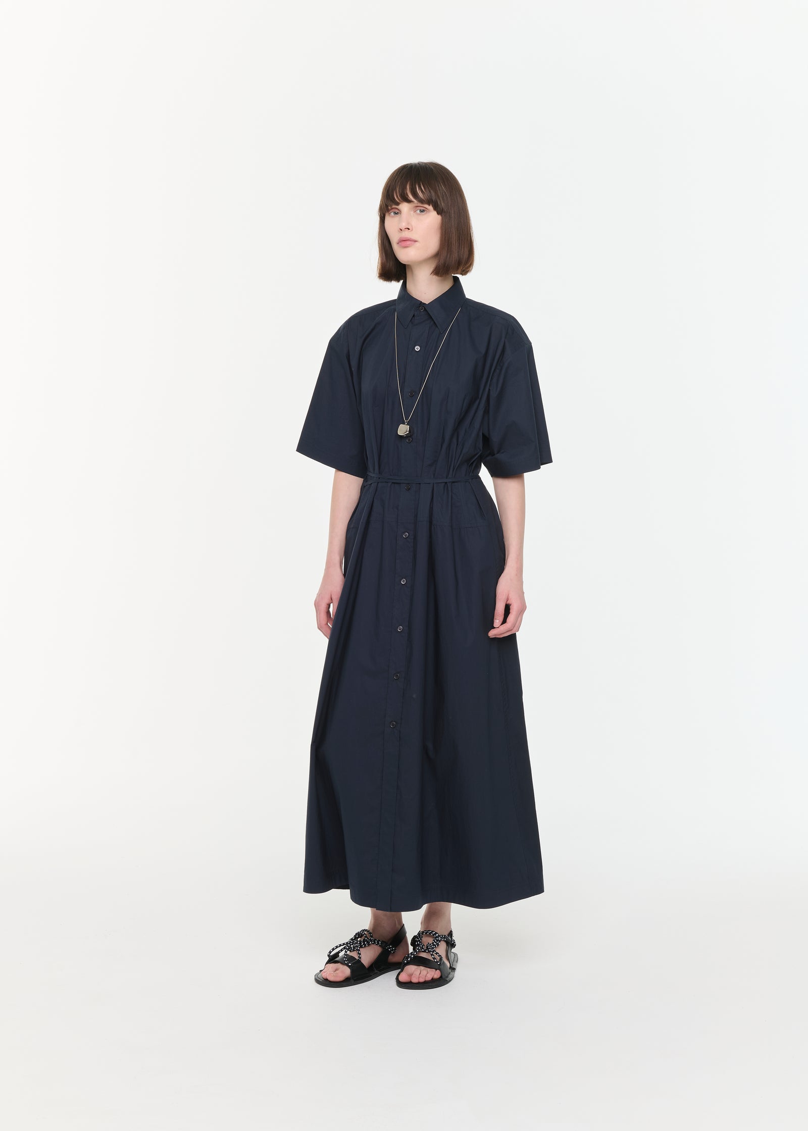 TECHNICAL LIGHT PARACHUTE SHIRT DRESS