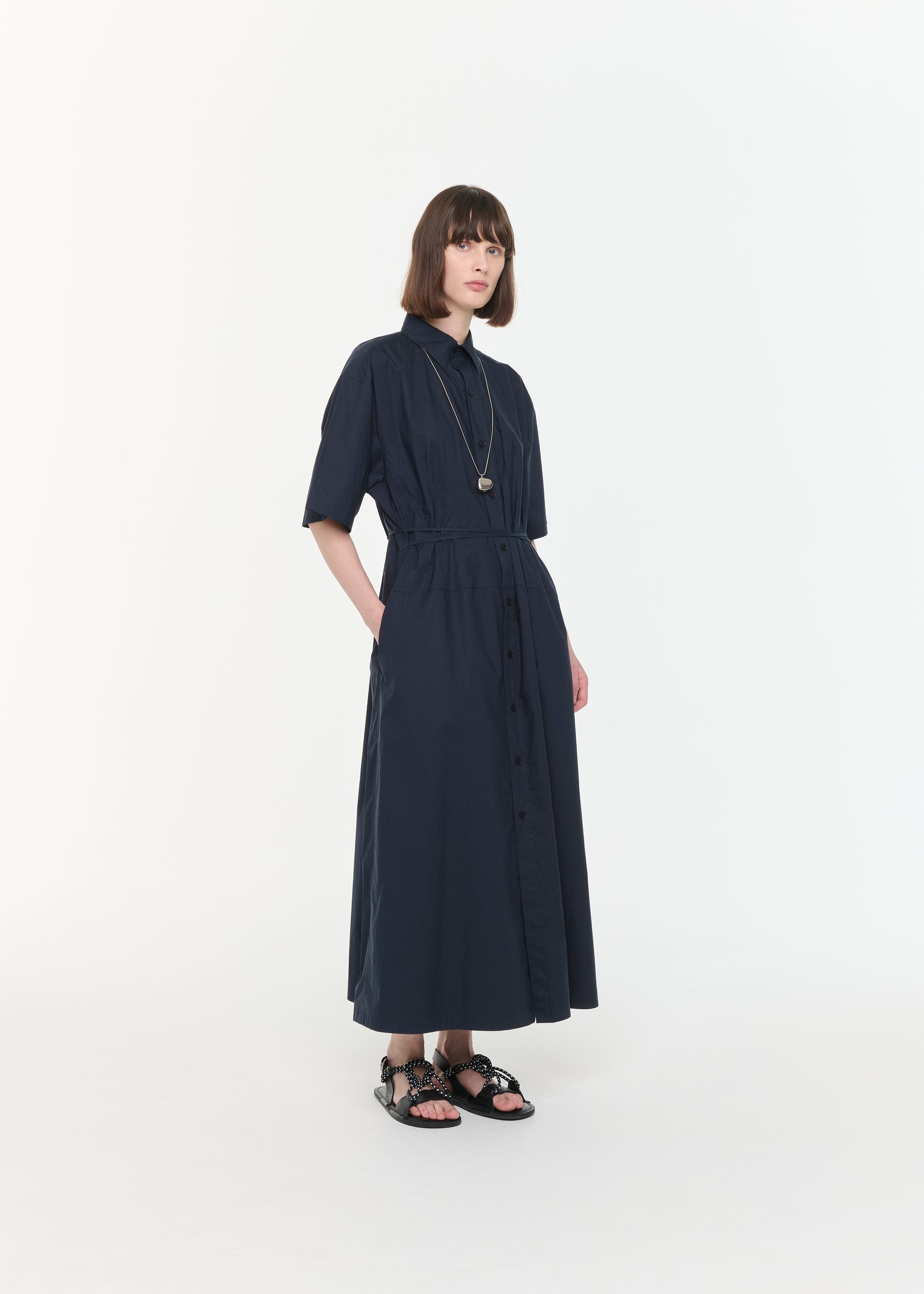 TECHNICAL LIGHT PARACHUTE SHIRT DRESS