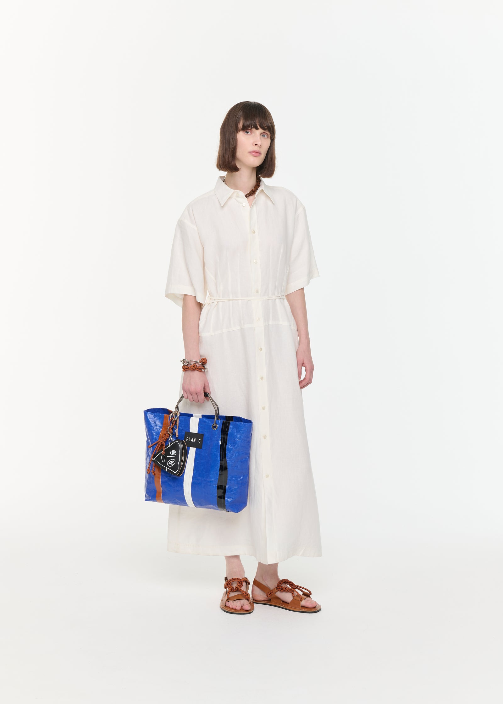 LINEN SHIRT DRESS