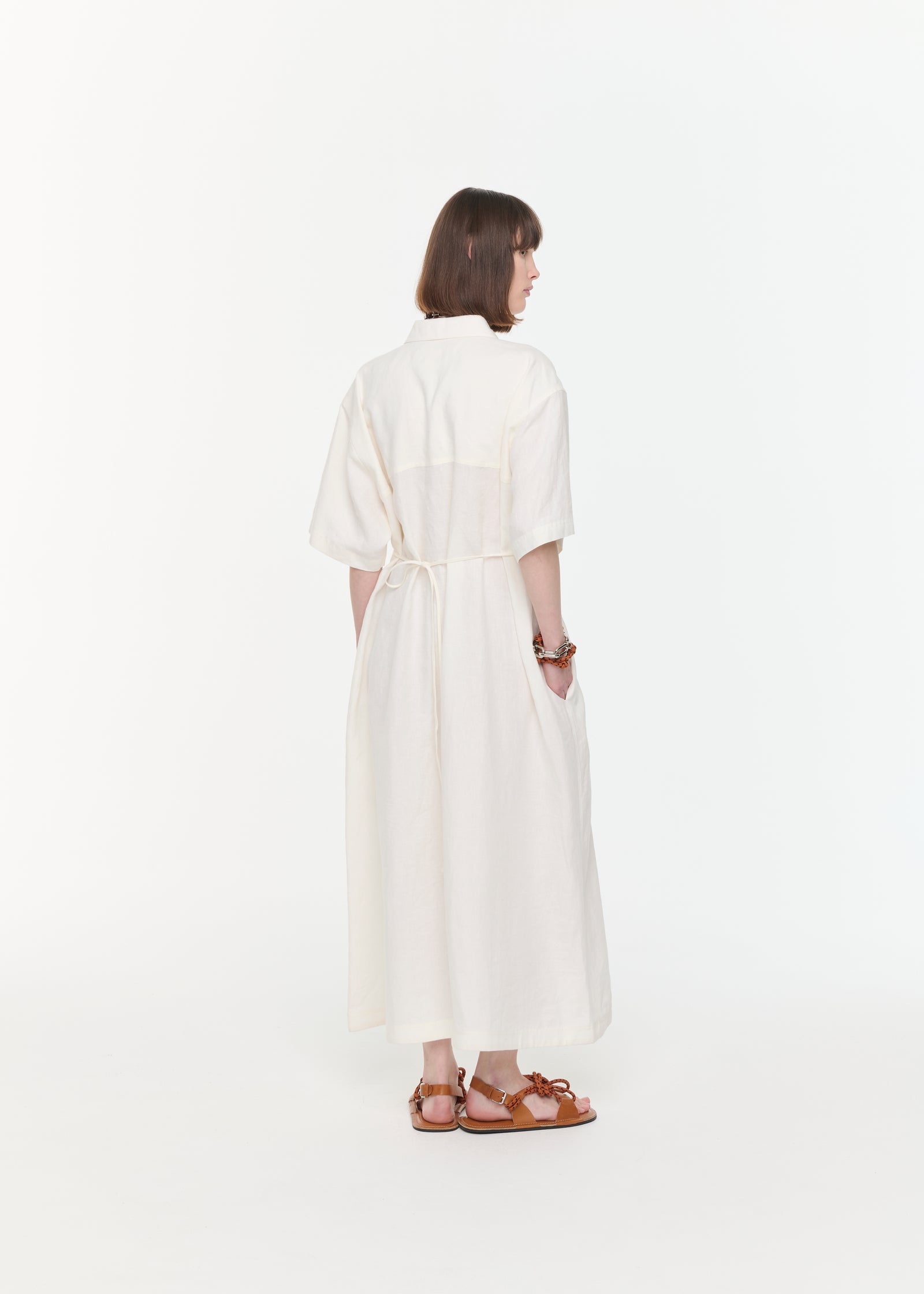 LINEN SHIRT DRESS