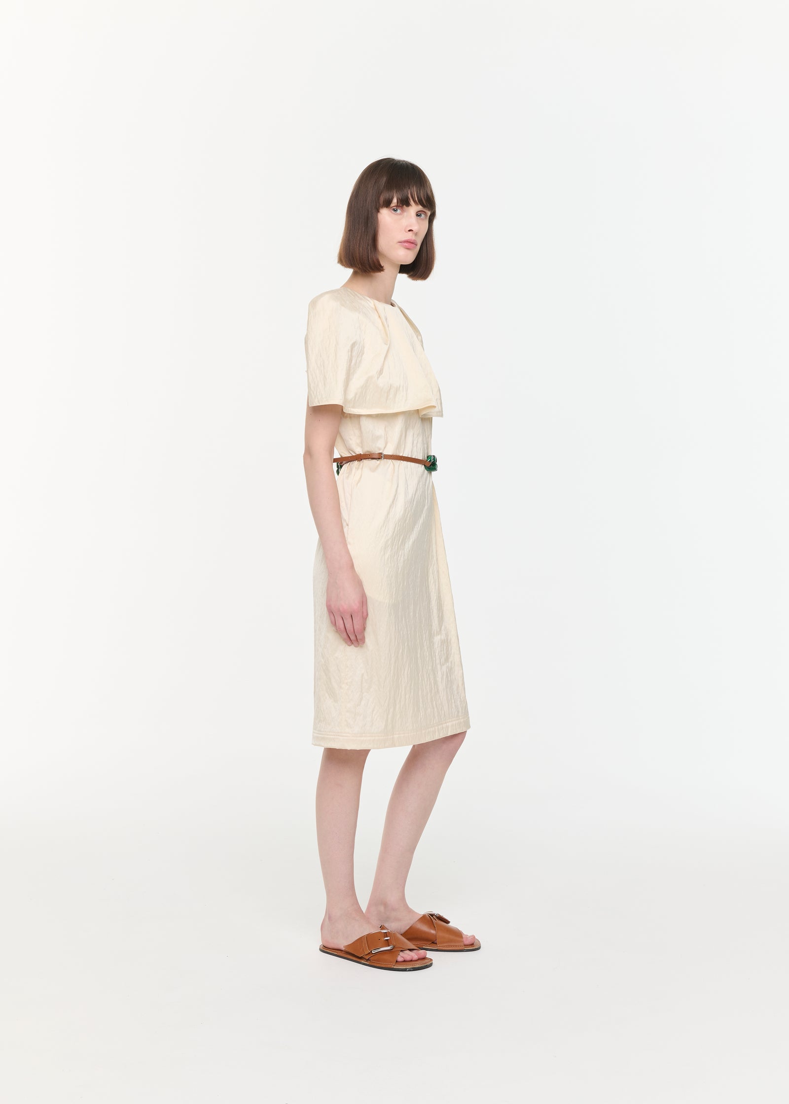 MIDI DRESS WITH CAPE