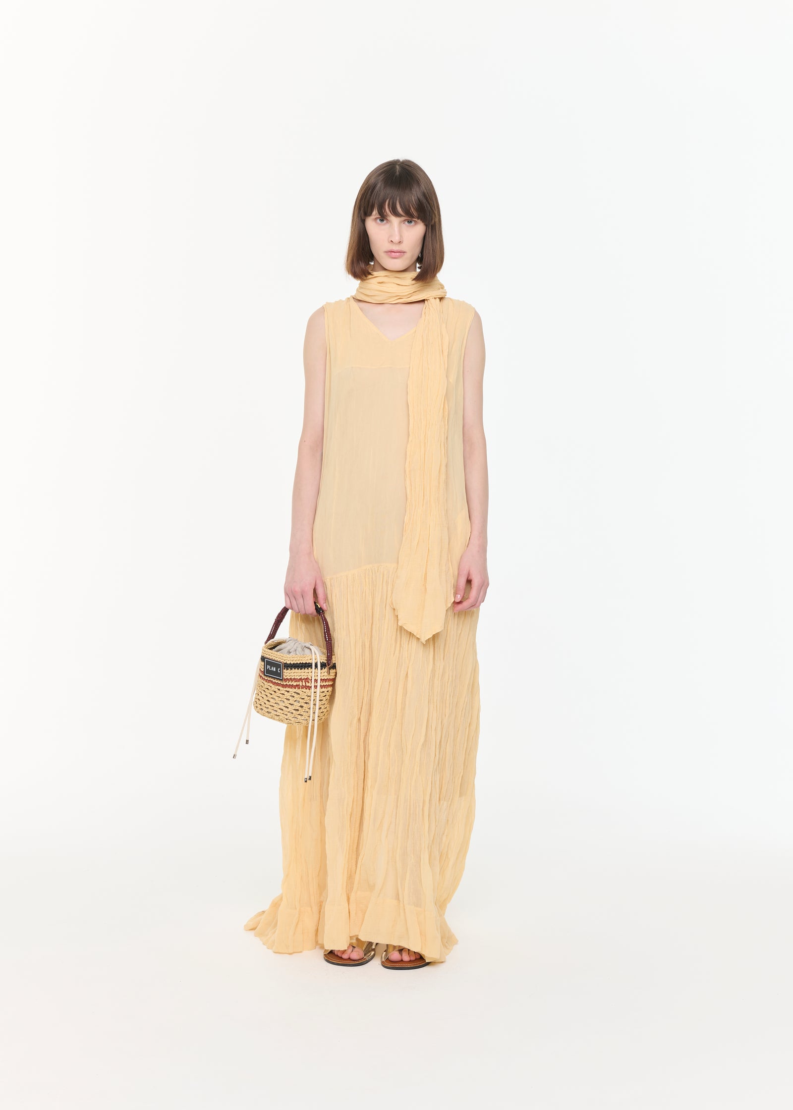 MAXI COTTON GAUZE DRESS