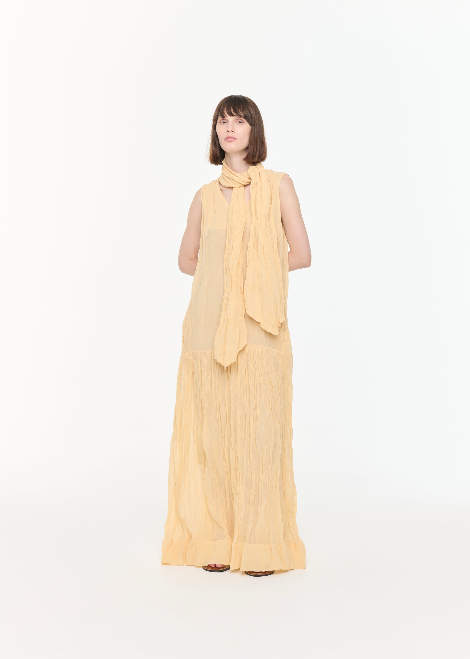 MAXI COTTON GAUZE DRESS