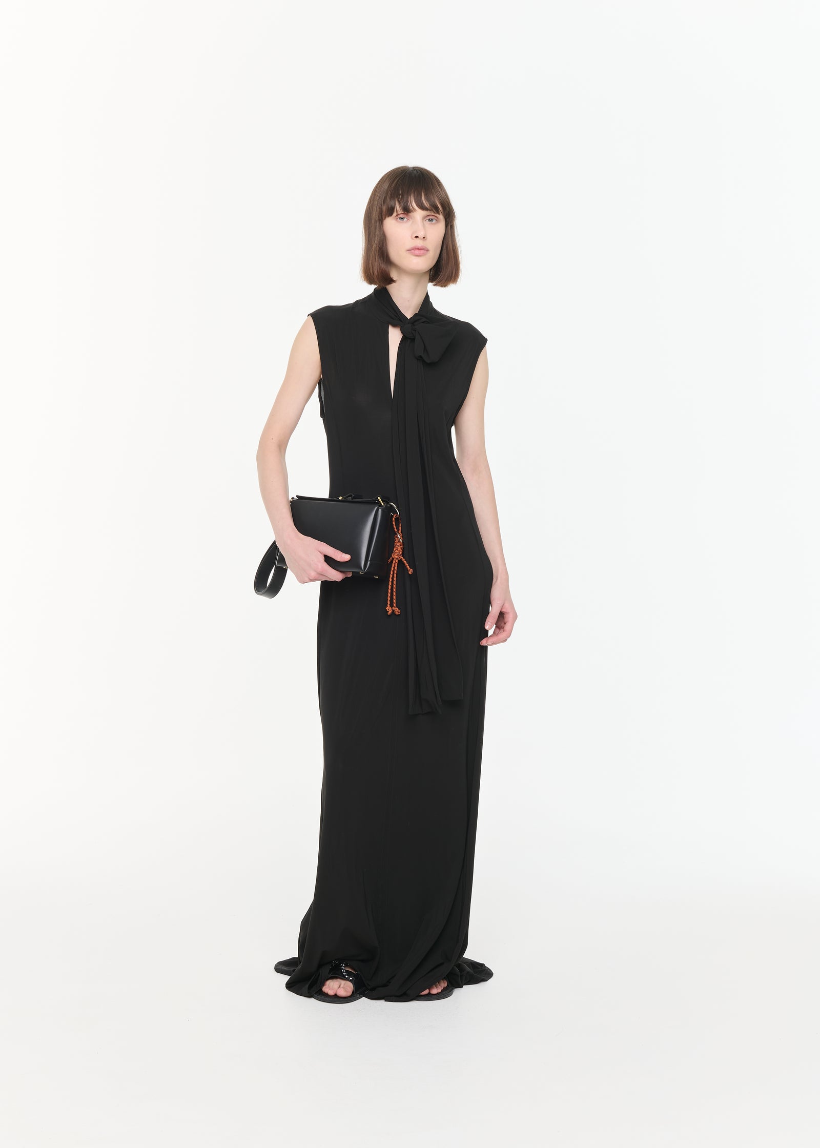 Maxi dress with scarf - Plan C Maxi dress with scarf - Plan C