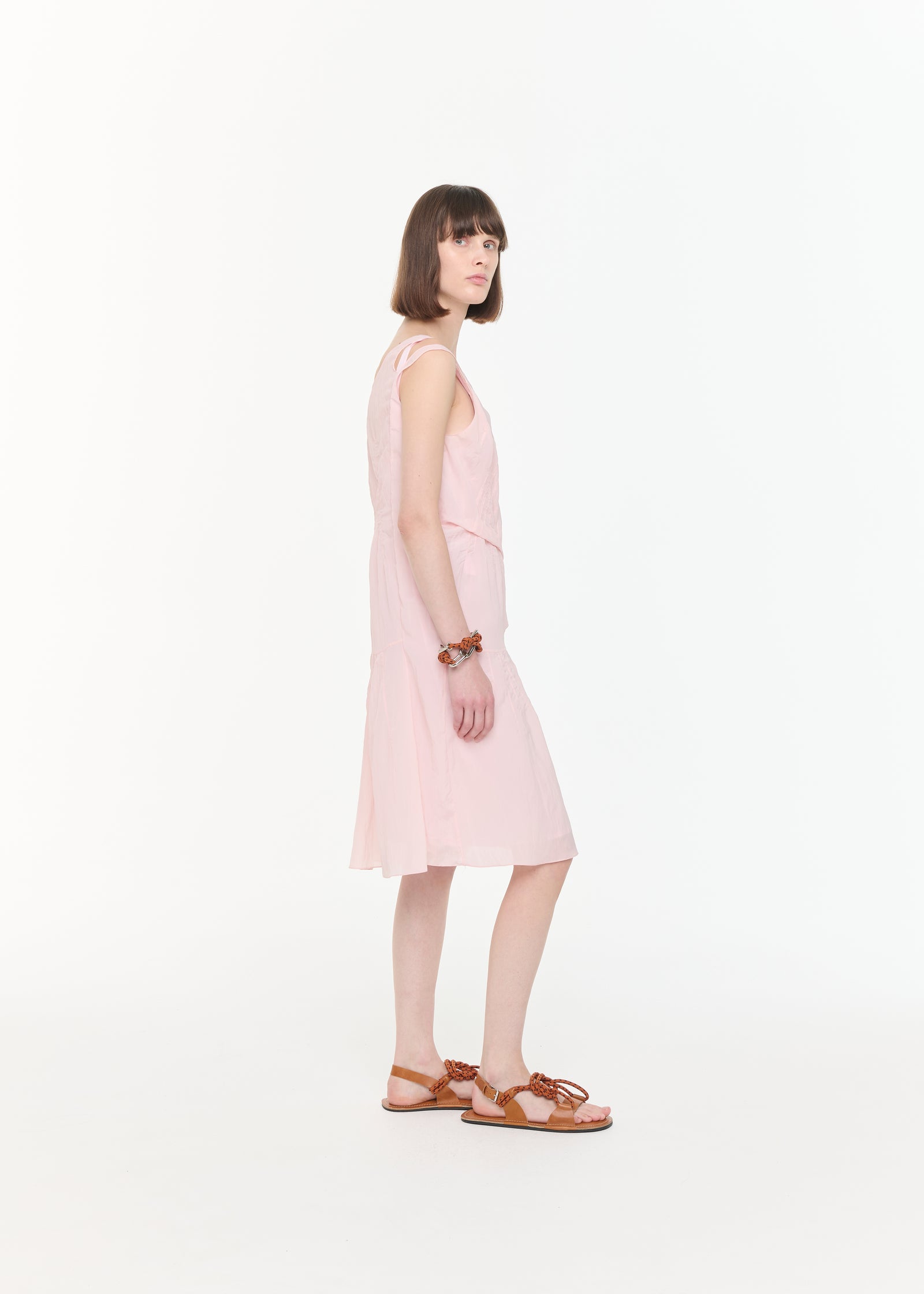 ABITO MIDI IN VISCOSA STROPICCIATA