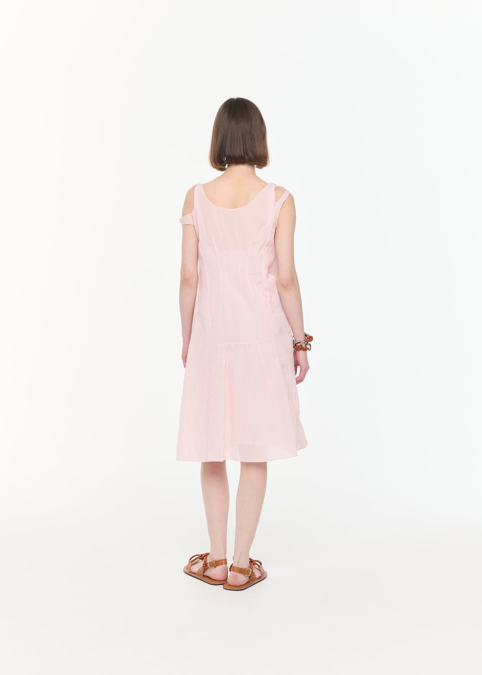 ABITO MIDI IN VISCOSA STROPICCIATA