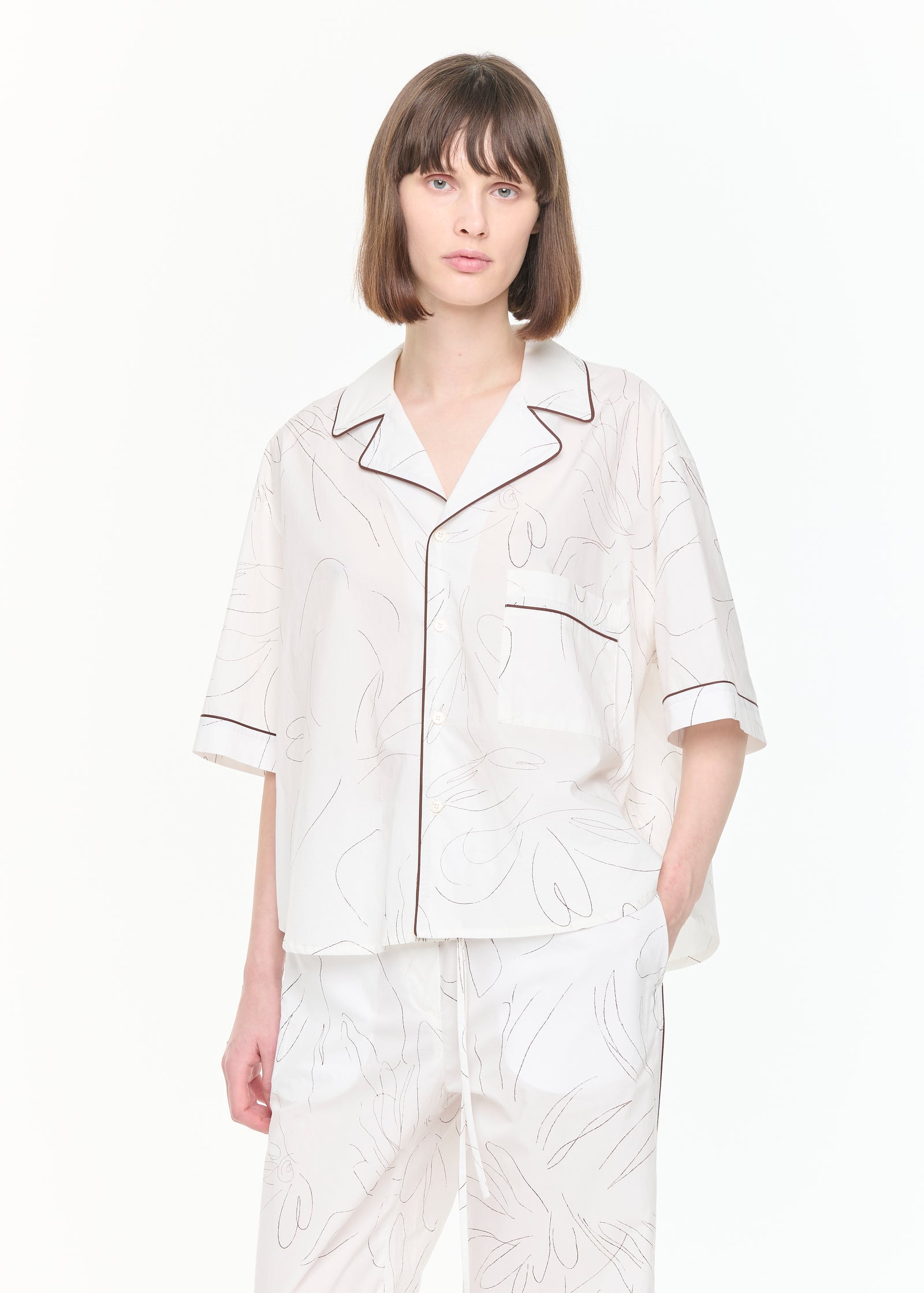 SHORT SLEEVE COTTON BOXY SHIRT