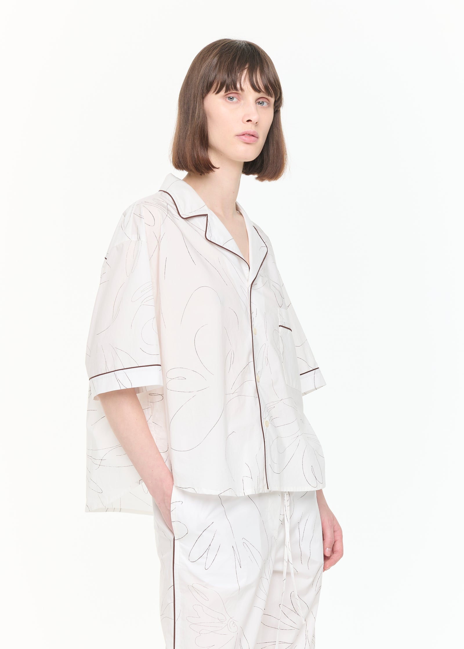 SHORT SLEEVE COTTON BOXY SHIRT