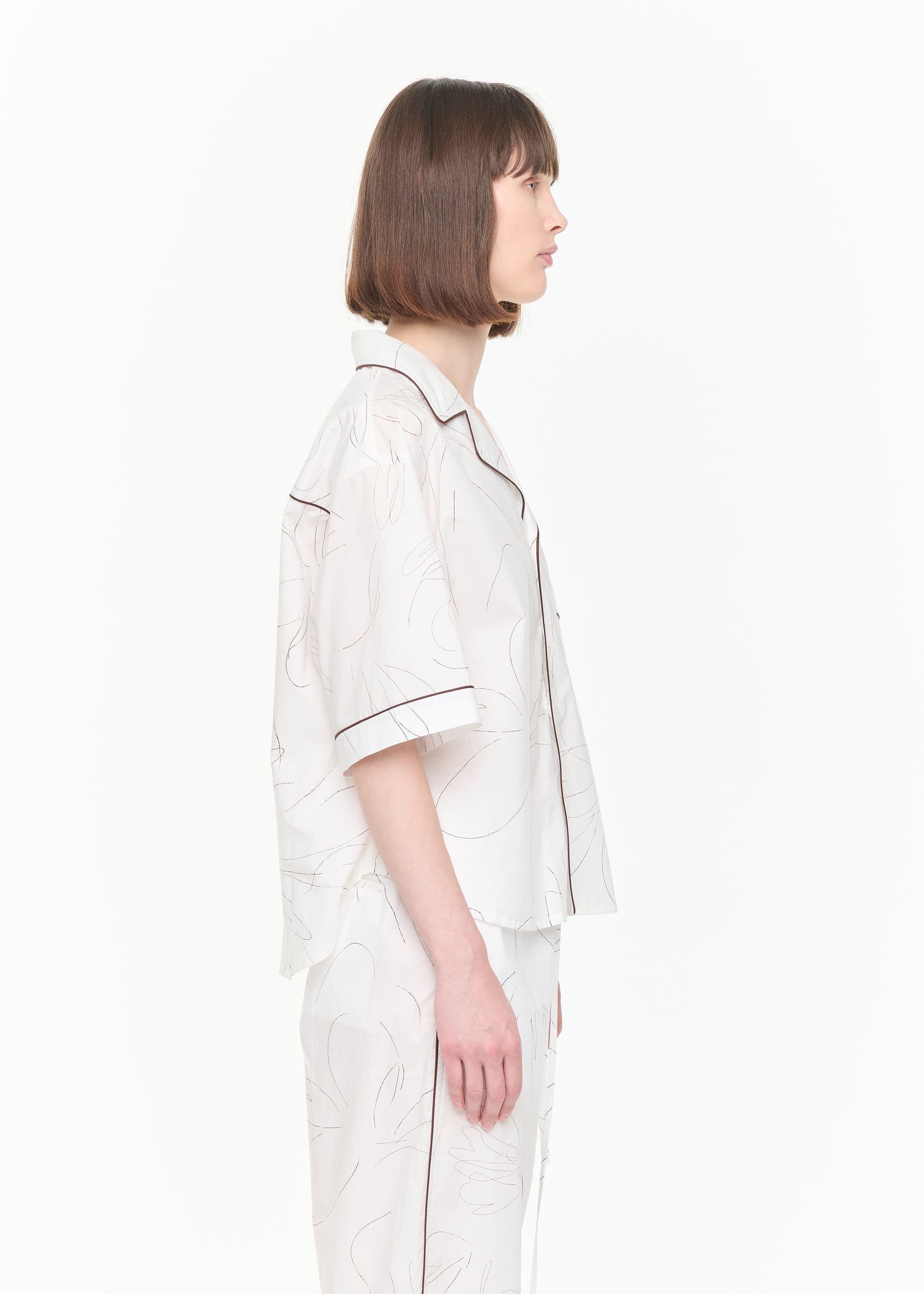 SHORT SLEEVE COTTON BOXY SHIRT