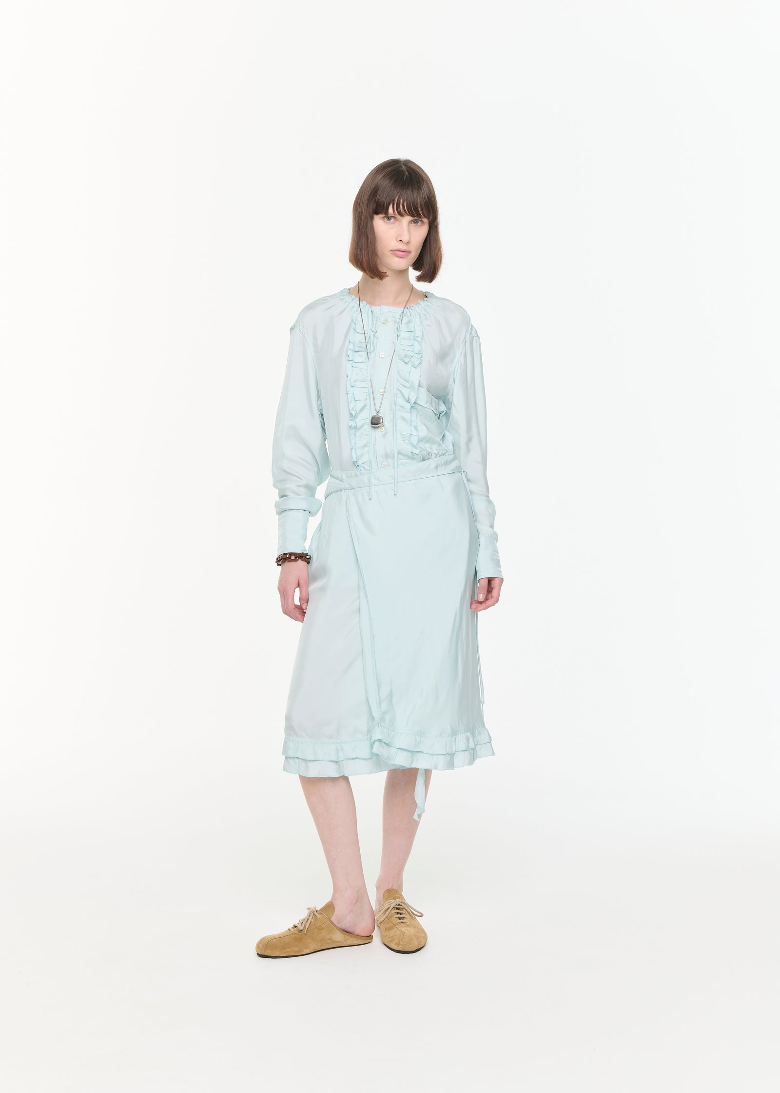 GONNA ASIMMETRICA IN VISCOSA LEGGERA