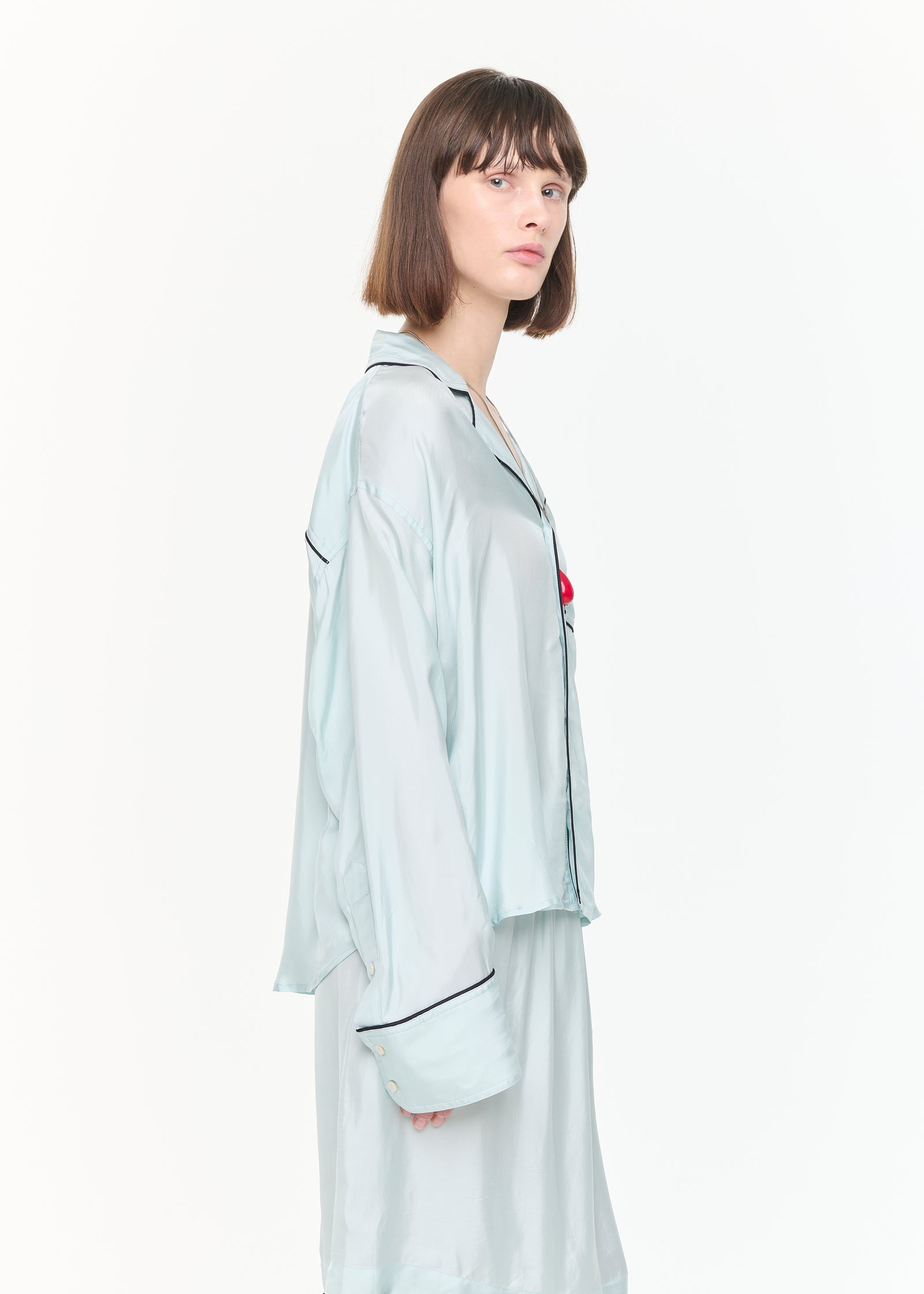 FLUID VISCOSE BOXY SHIRT