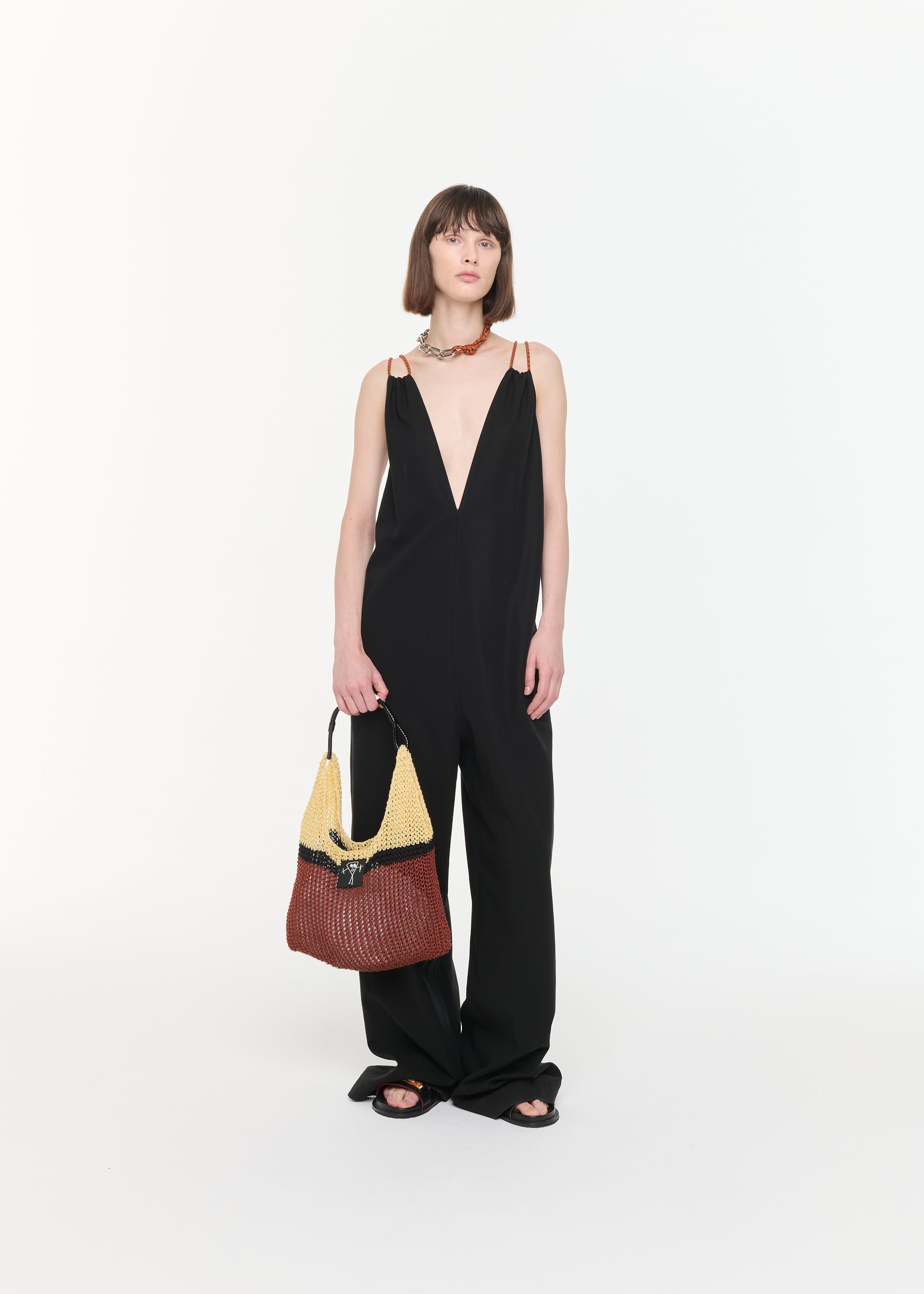 COTTON BLACK JUMPSUIT