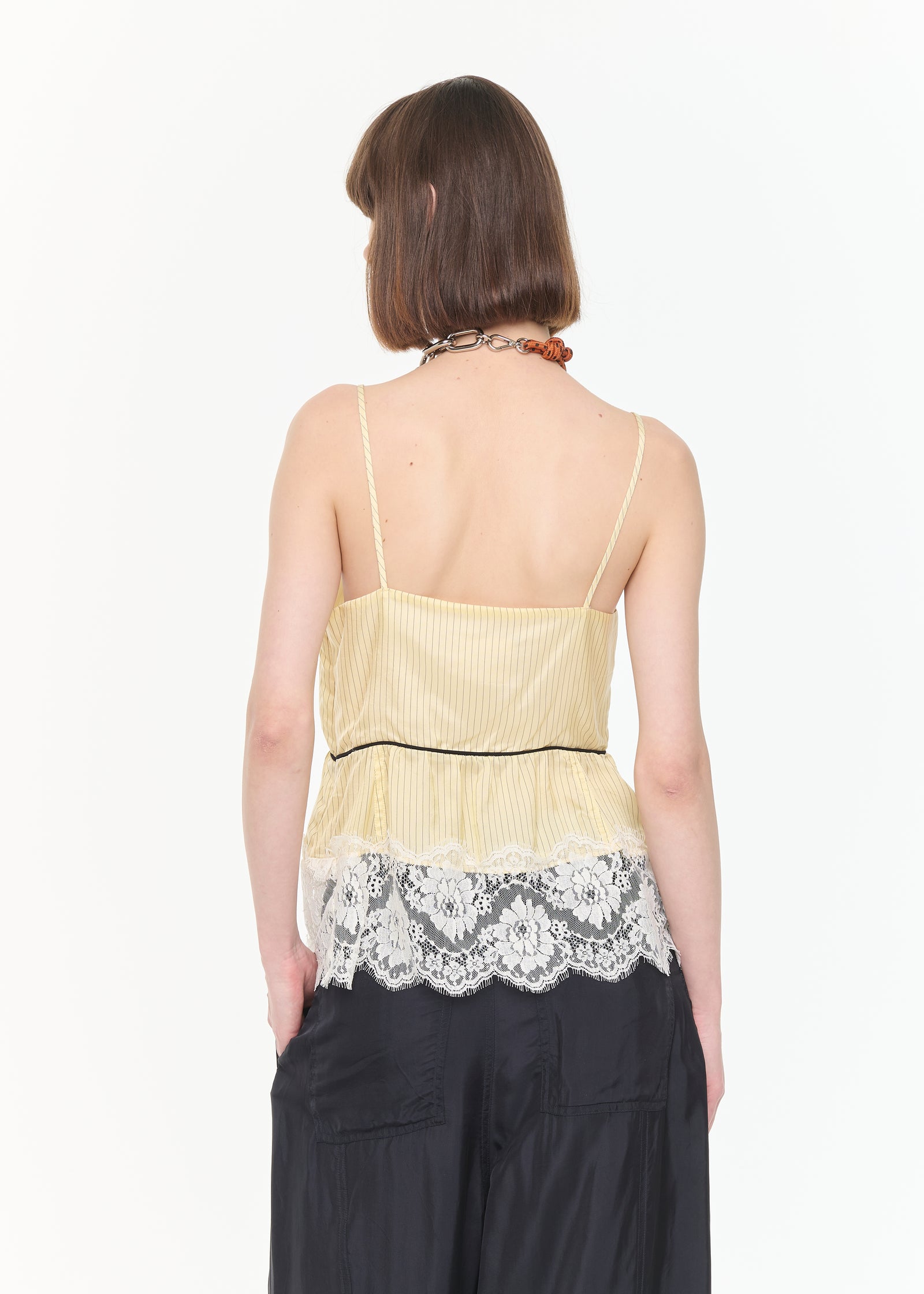 TOP A RIGHE CON ORLO IN PIZZO