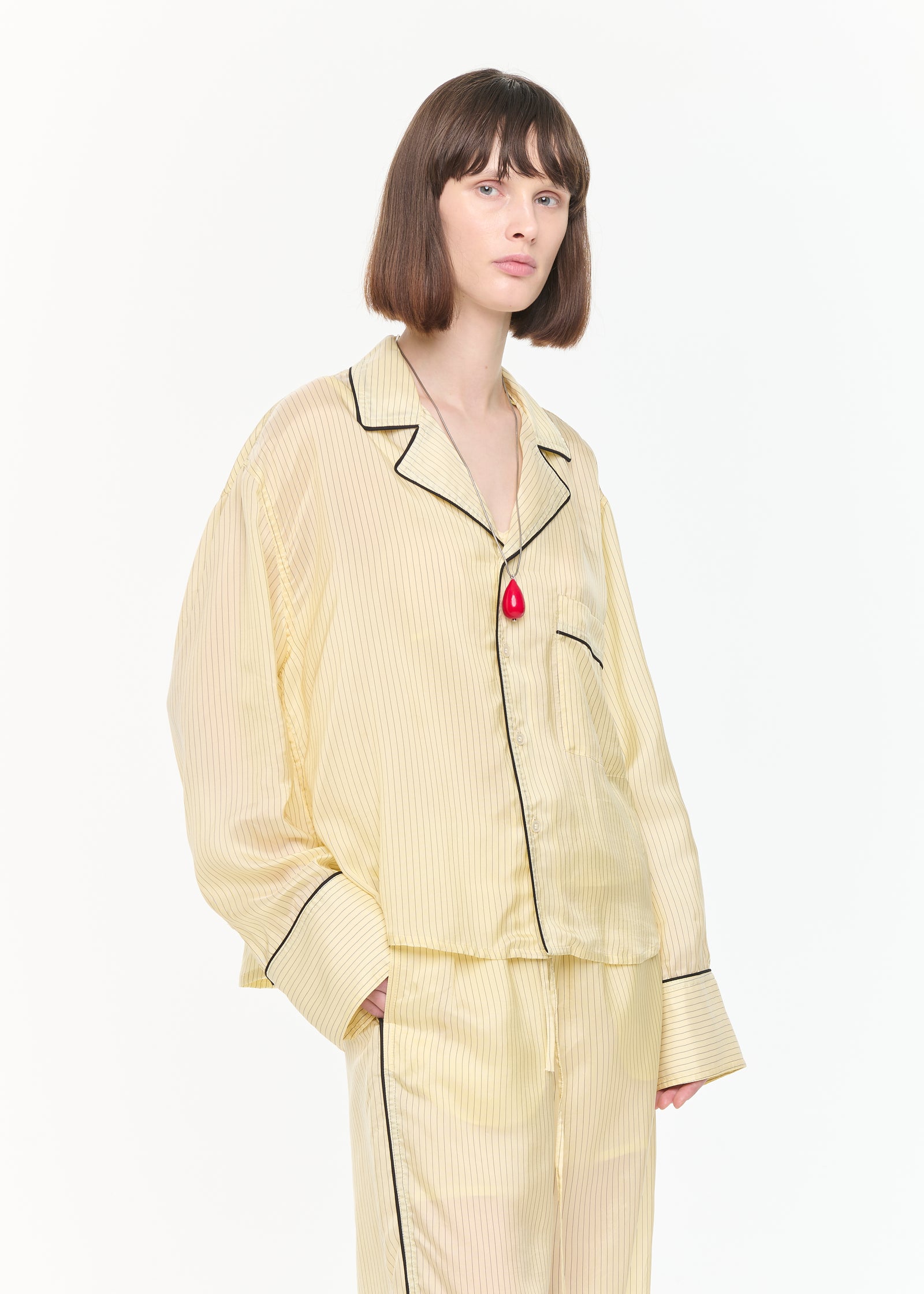 FLUID SHIRT STRIPED BOXY