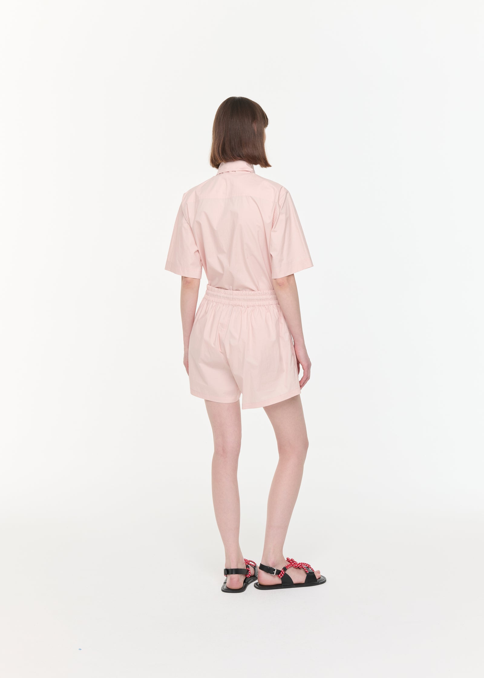 LIGHT PINK COTTON BERMUDA