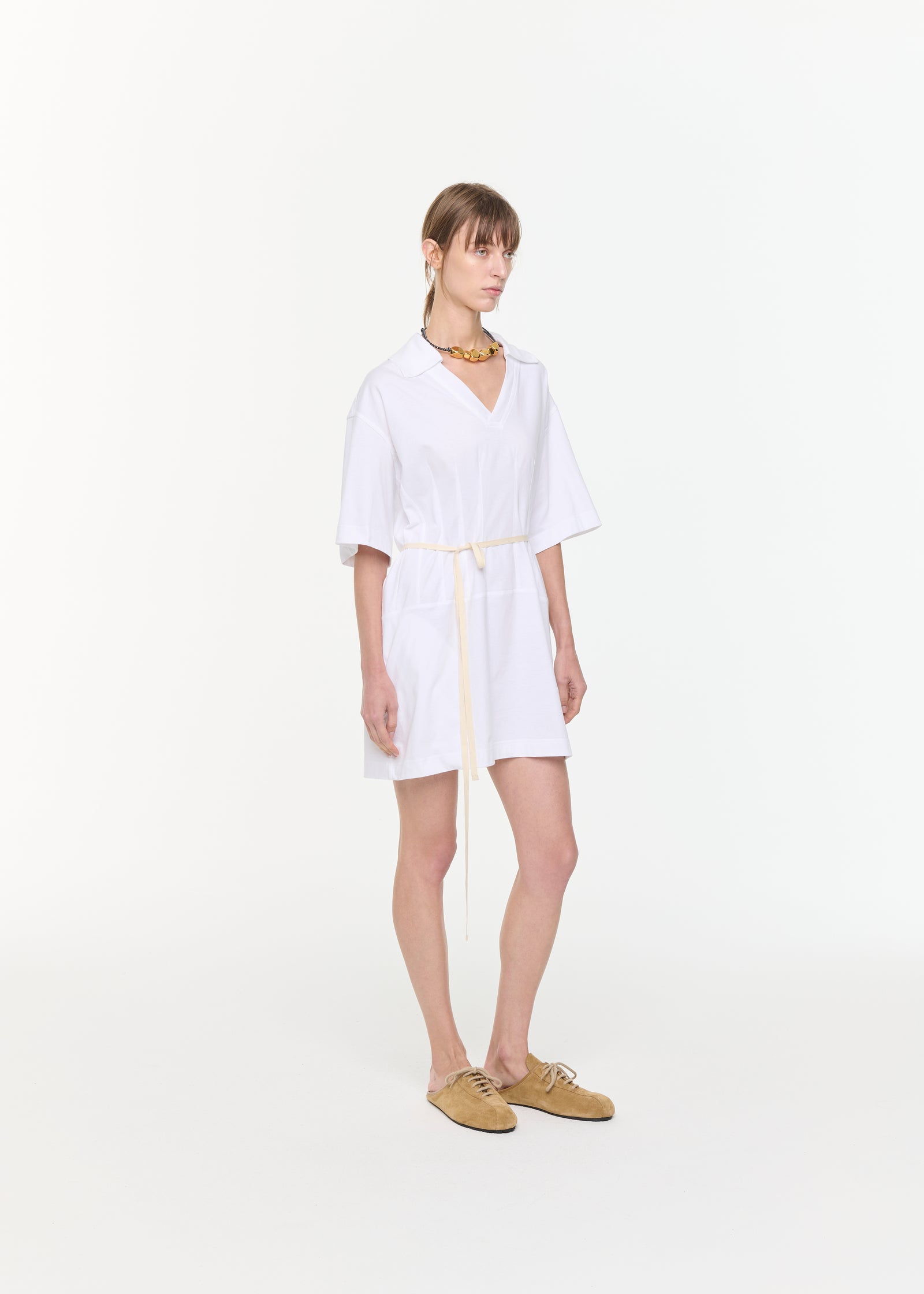 MINI JERSEY POLO DRESS