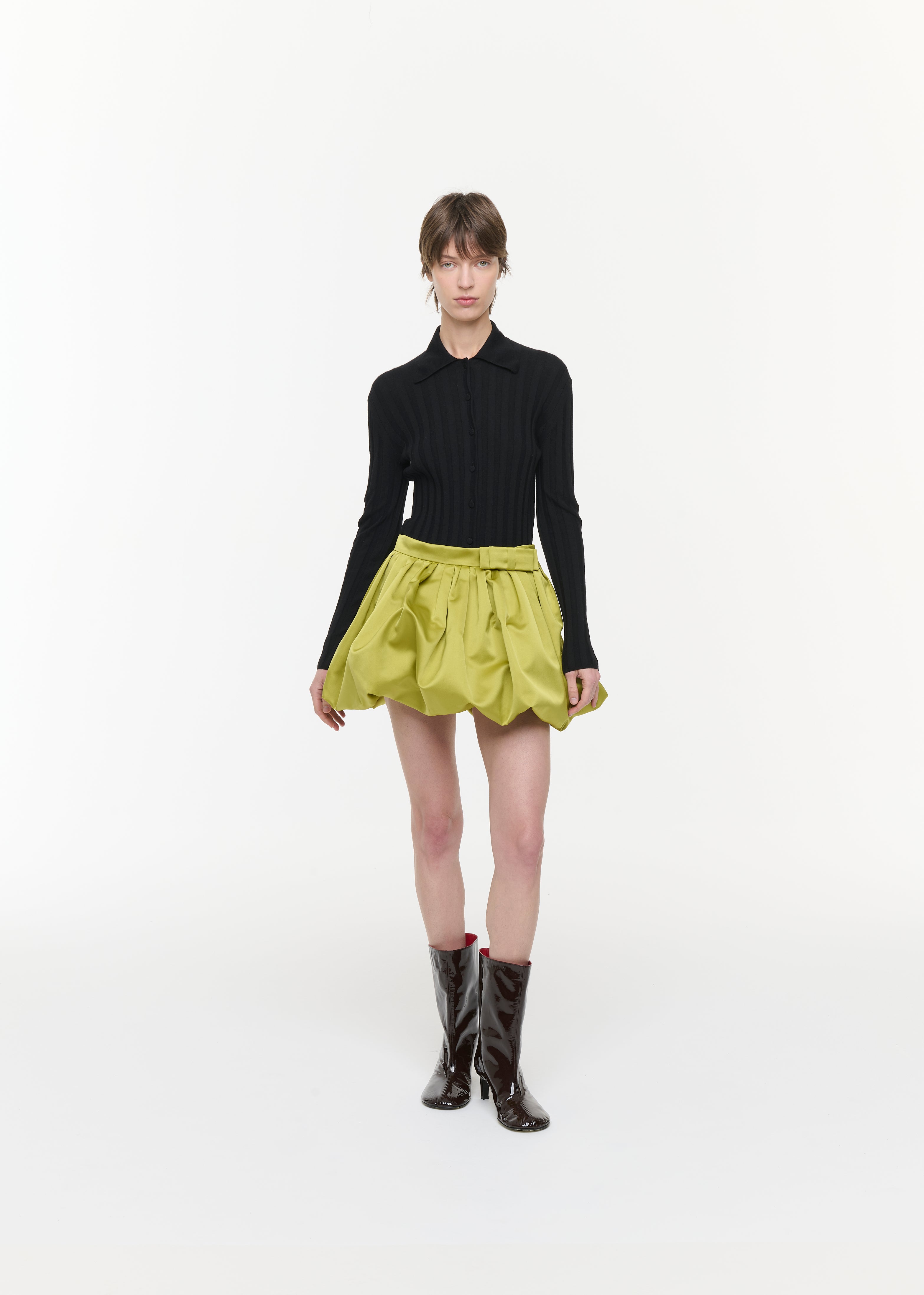 Citron Duchesse Balloon Mini Skirt - Plan C