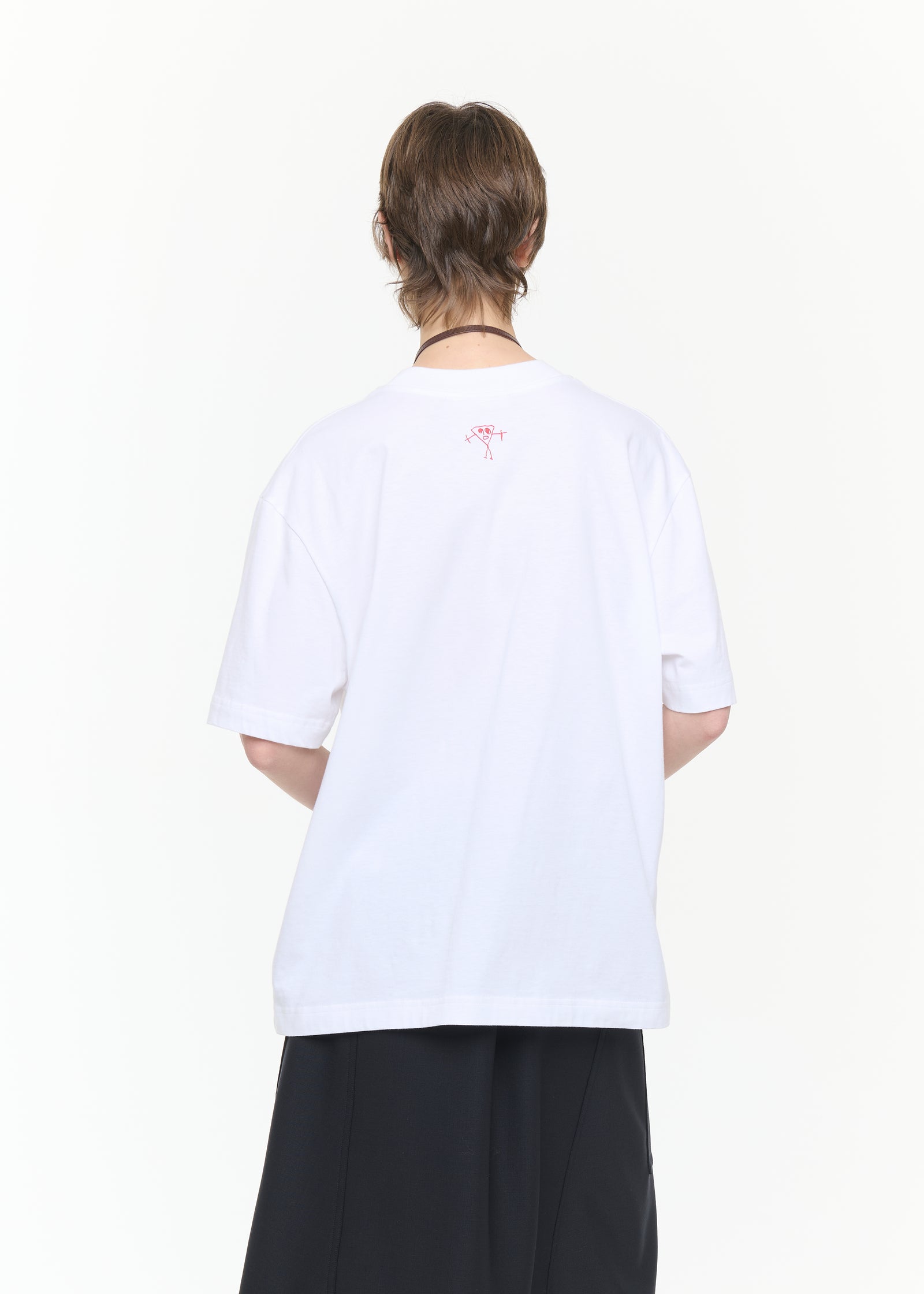 WHITE T-SHIRT WITH FLOWER PRINT