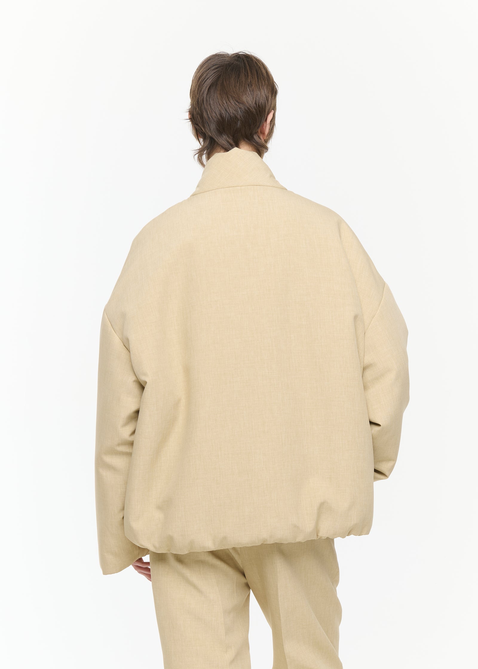 MELANGE YELLOW SAIA BOMBER JACKET