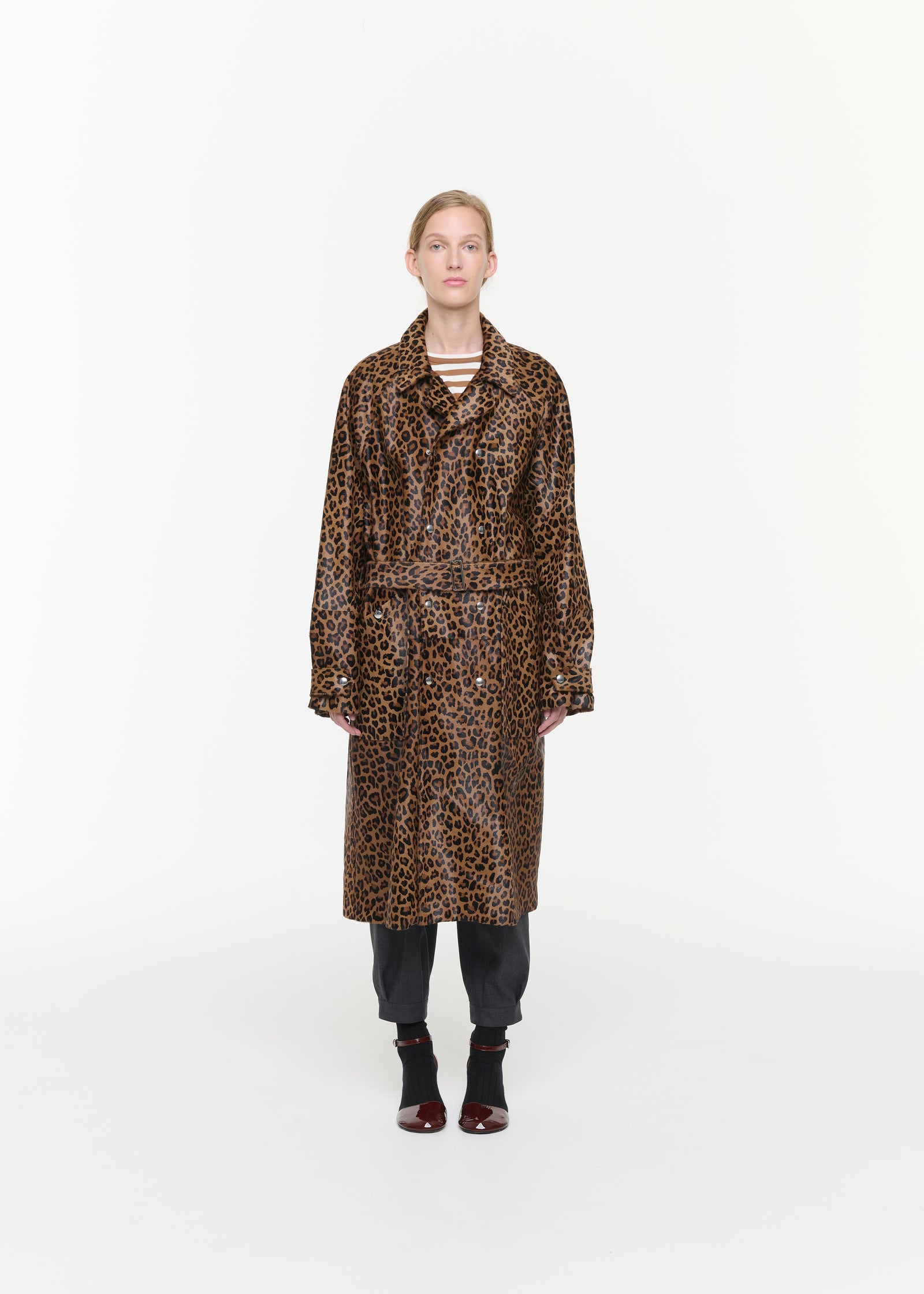 TRENCH IN CAVALLINO LEOPARDATO