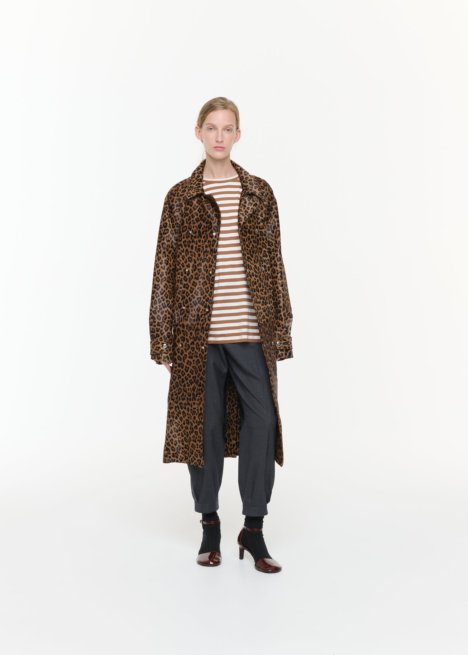 TRENCH IN CAVALLINO LEOPARDATO