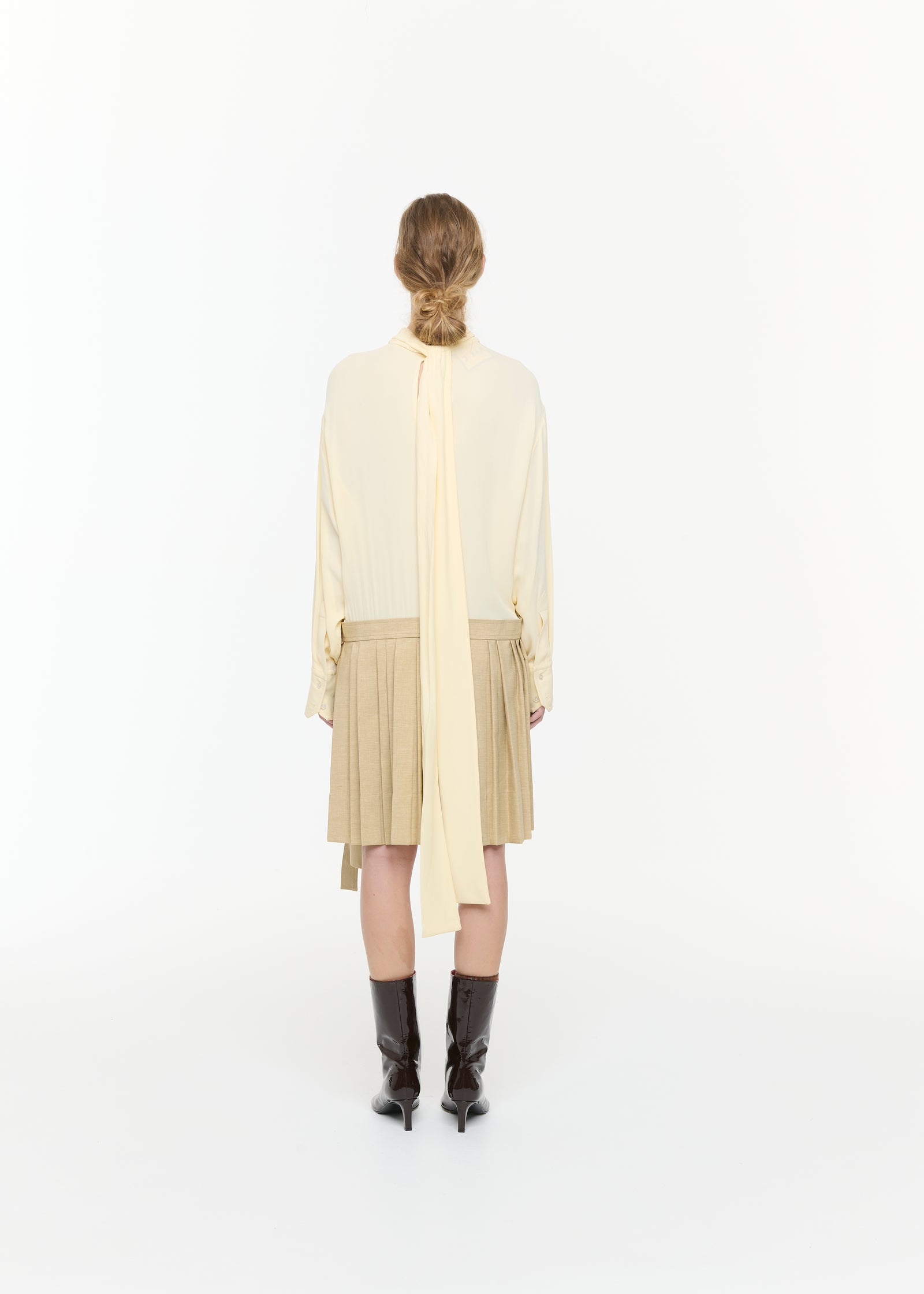 COMBINED PLEATED DRESS