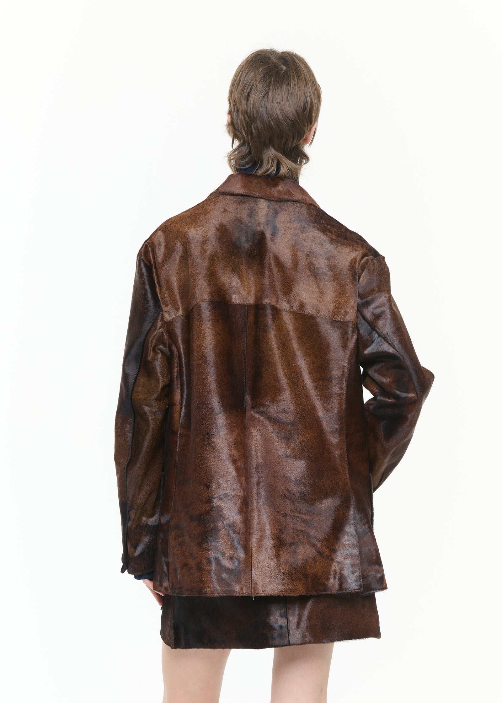 BLAZER IN CAVALLINO COLOR TOSTATO