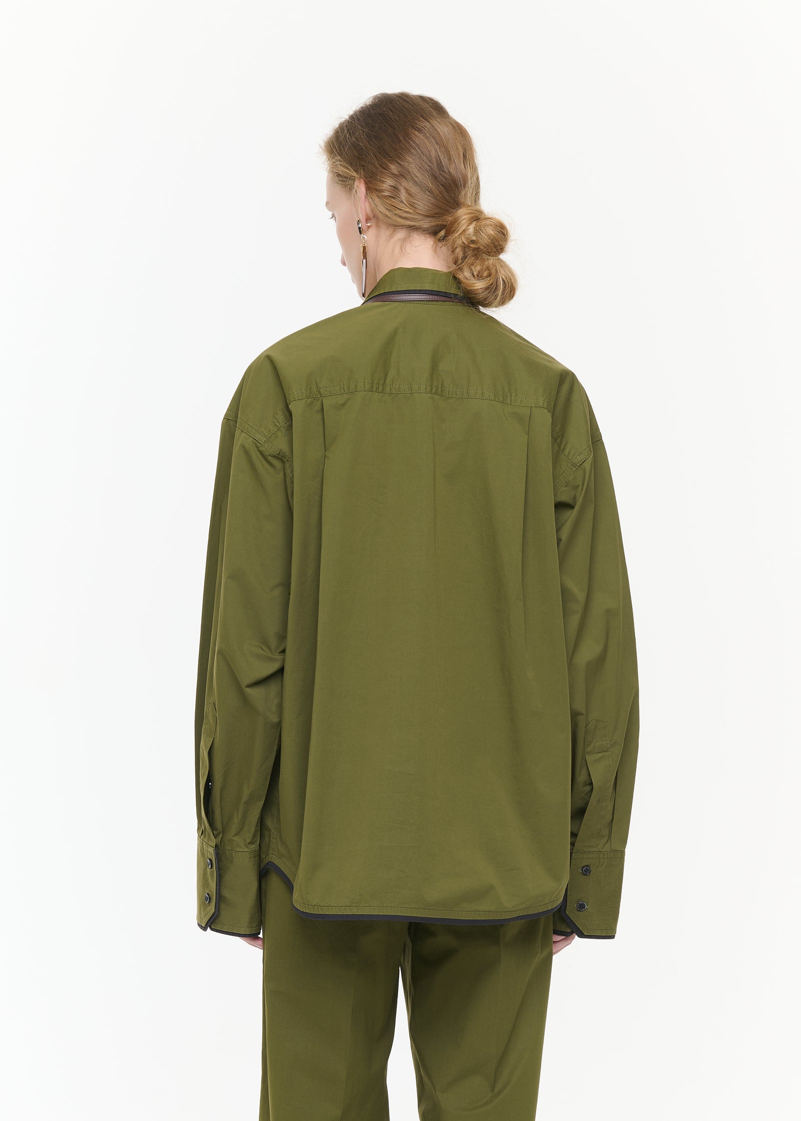 CONTRAST TRIM UTILITY SHIRT