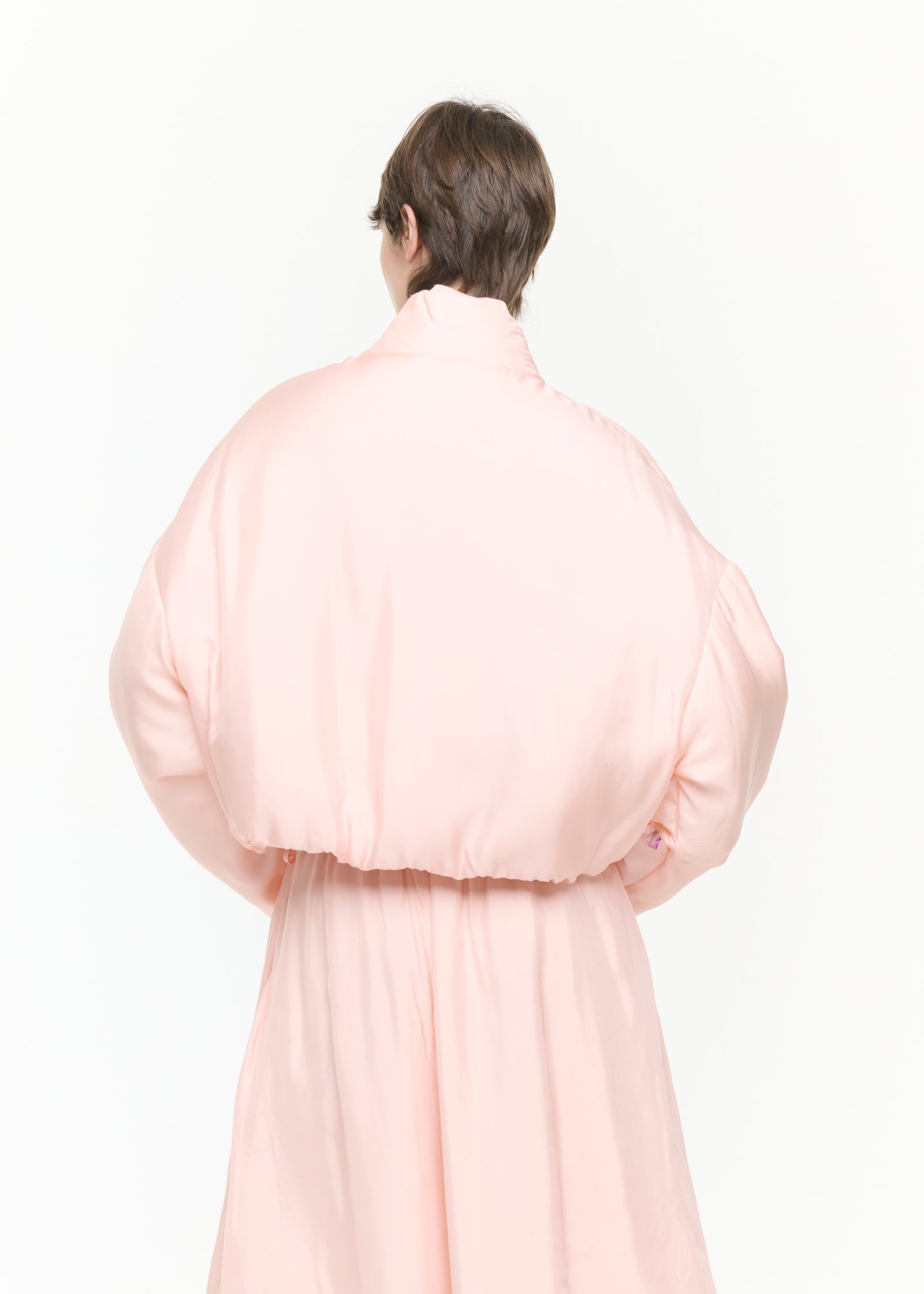 BELLINI  TWILL CROPPED BOMBER JACKET