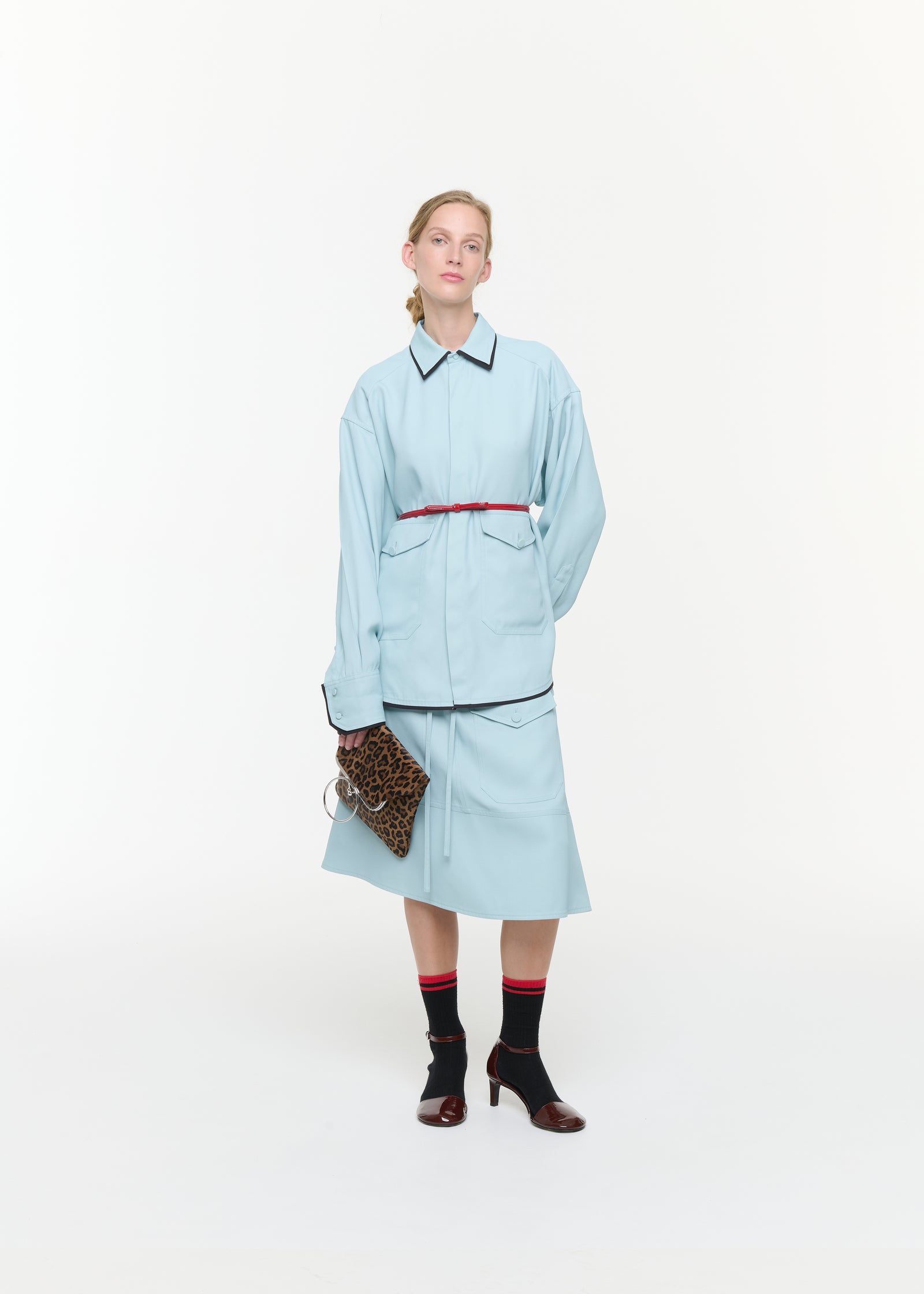 CAMICIA SABLE' CON TASCHE E PROFILI
