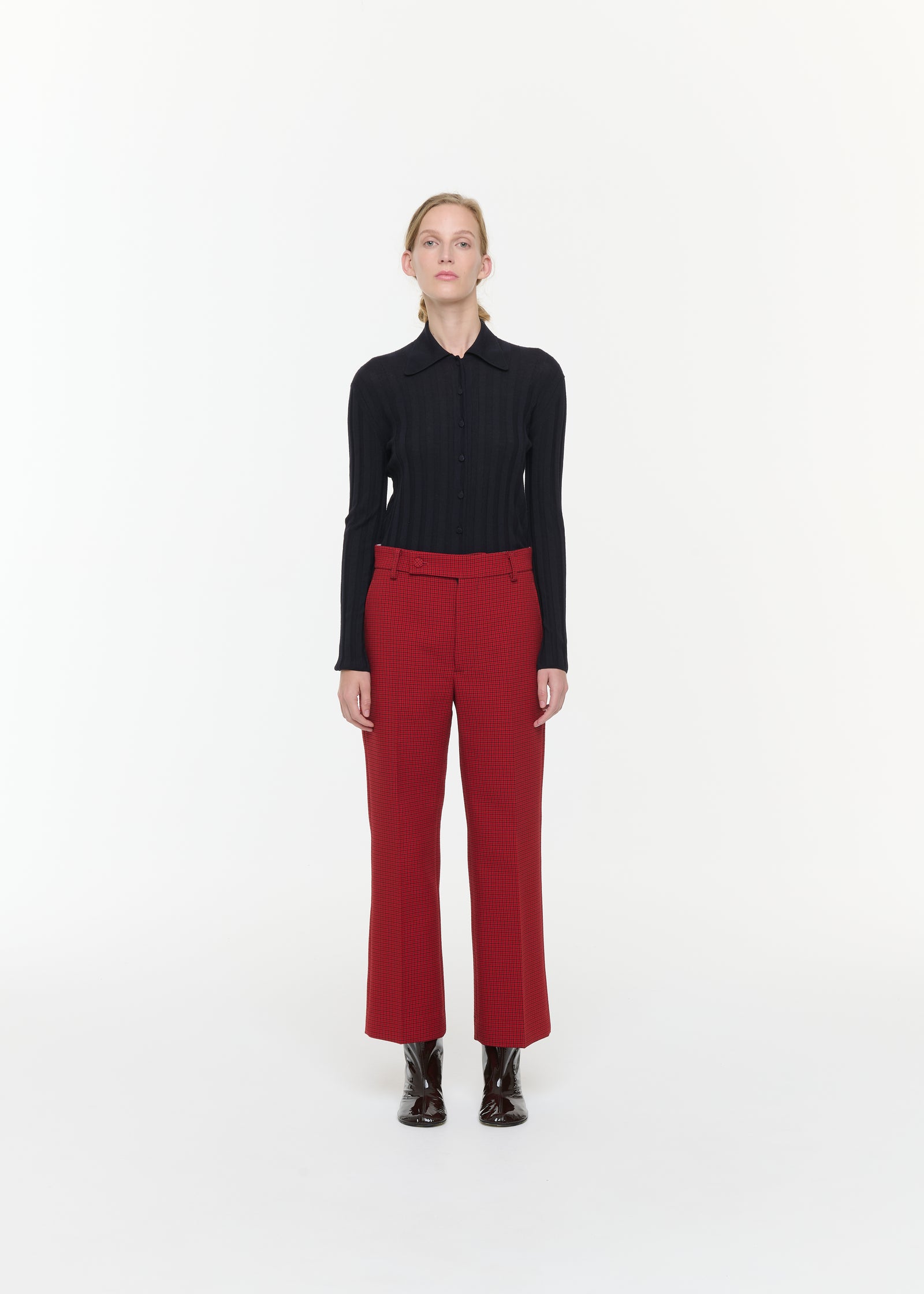 TAILORED TROUSERS IN MICROCHECK