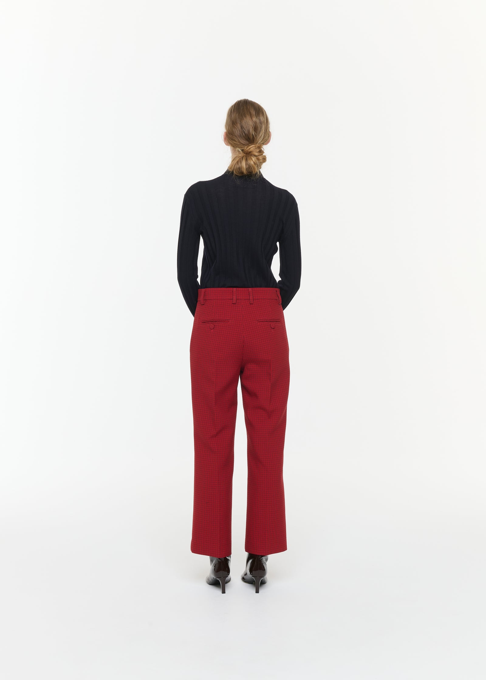 TAILORED TROUSERS IN MICROCHECK